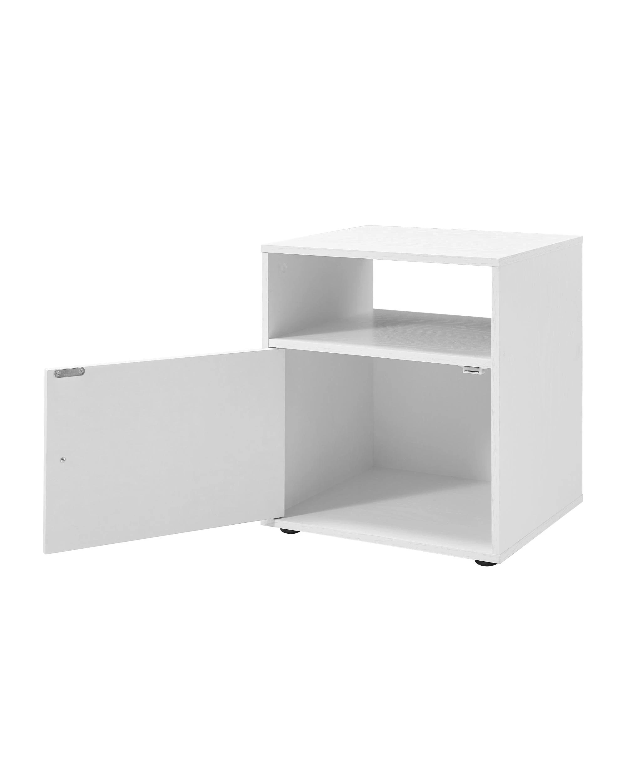 6 Kodu Bedside Unit Side Table 1 Door - White, 6 of 7