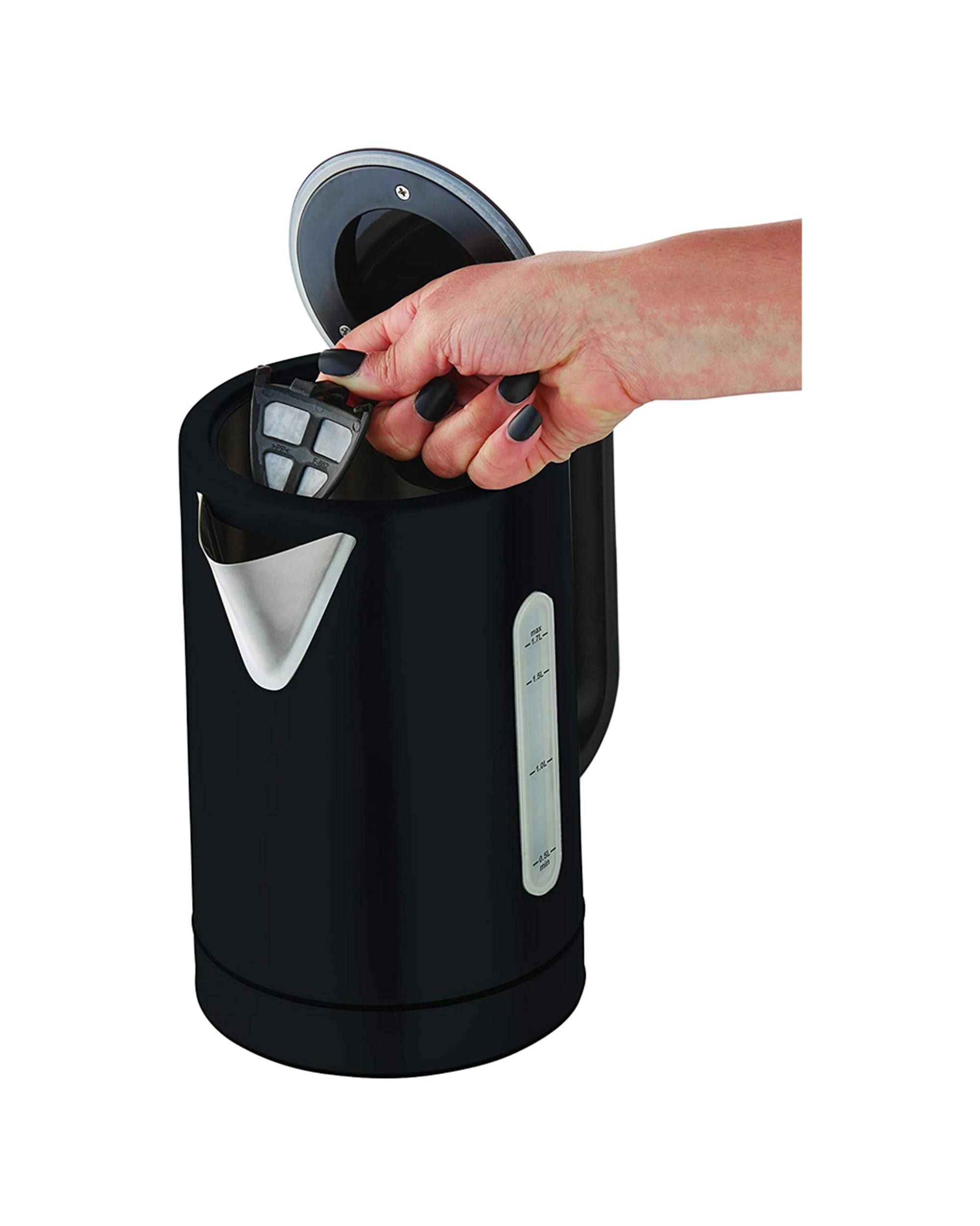 2 Russell Hobbs Rhk510blk Electric Addison 1.7l Digital Water Kettle Ss Matte - Black, 2 of 4