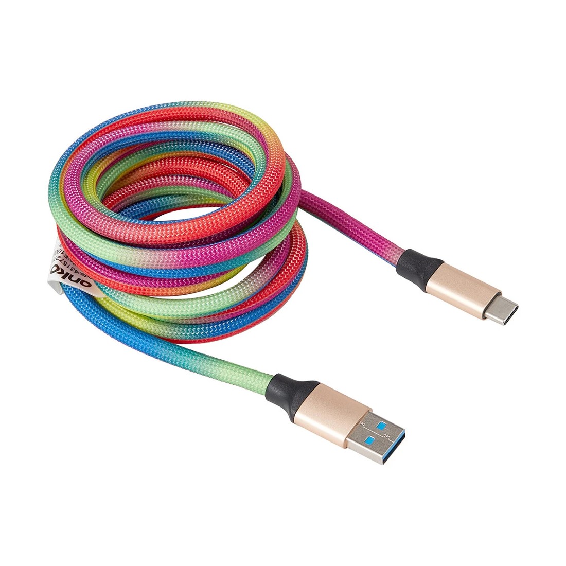 3 USB-A to USB-C Rainbow Cable - 2m, 3 of 4