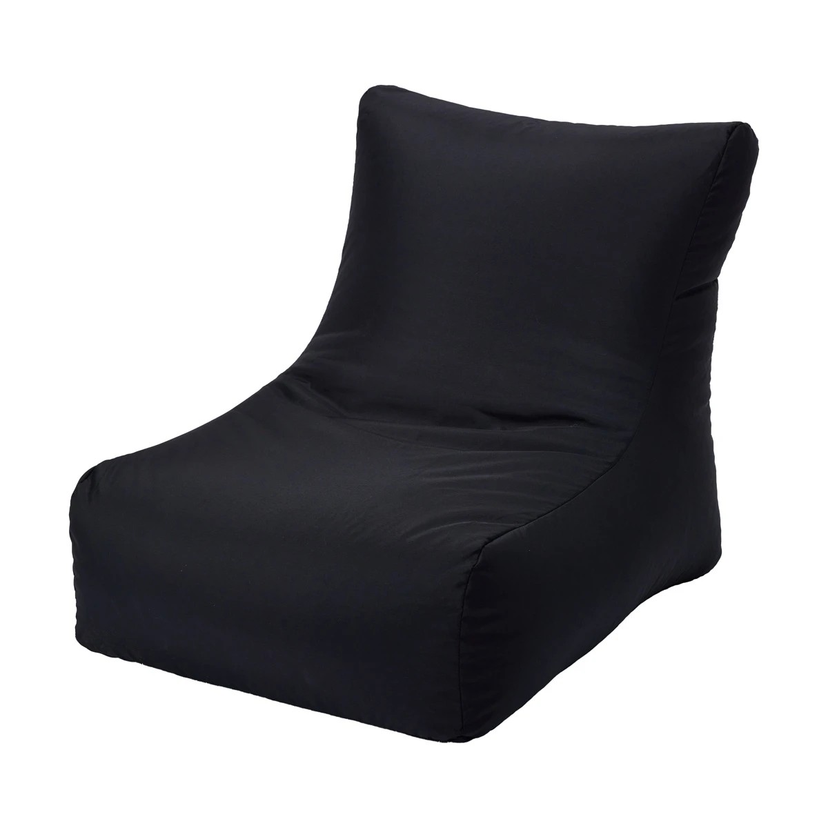 1 Lounge Chair Bean Bag - Black, 1 of 9