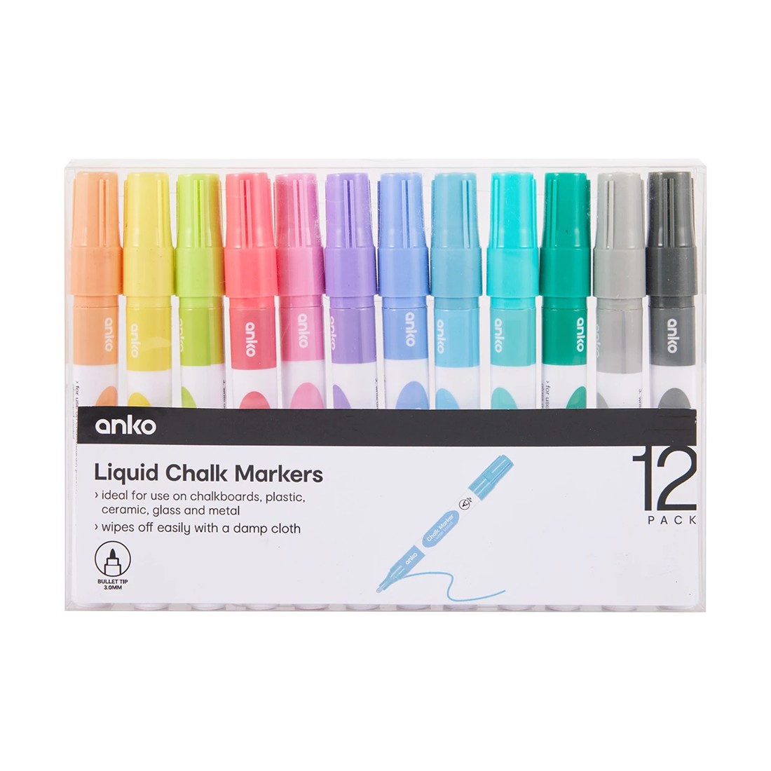 1 12 Pack Liquid Chalk Markers, 1 of 5