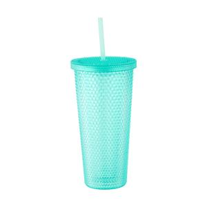 Aqua Textured Smoothie Tumbler
