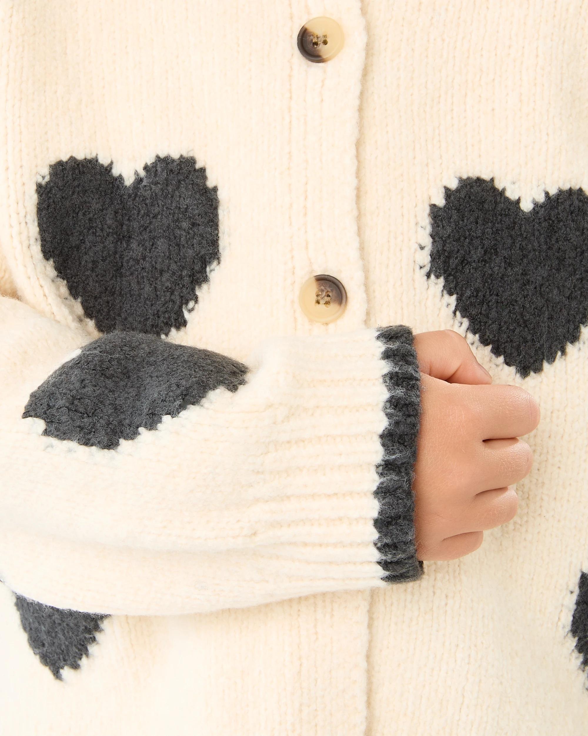 7 Intarsia Collar Cardigan Pmc Chalk, 7 of 10