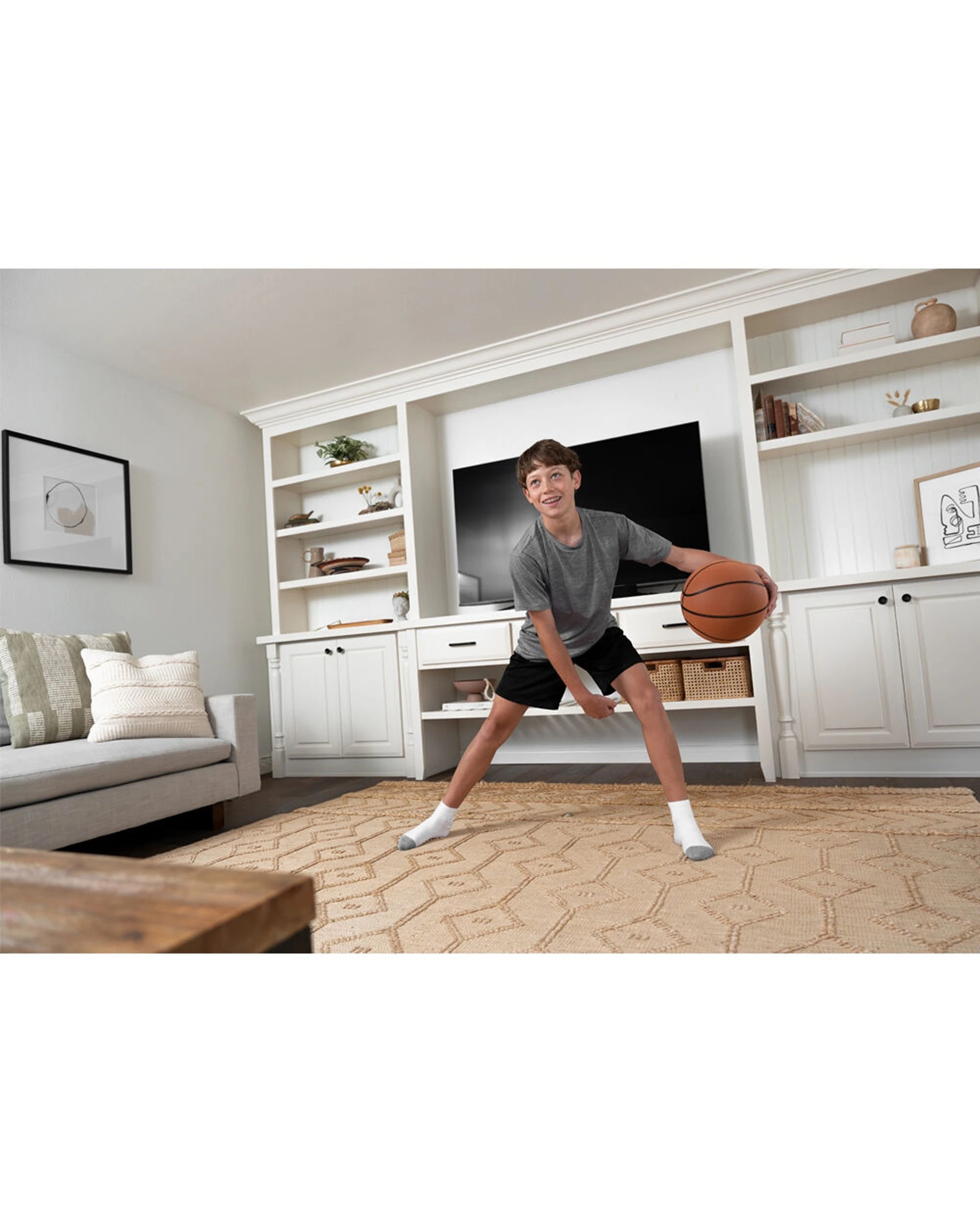 4 Sklz Silent Bounce Basketball Official Size For Indoor Use - Brown, 4 of 7
