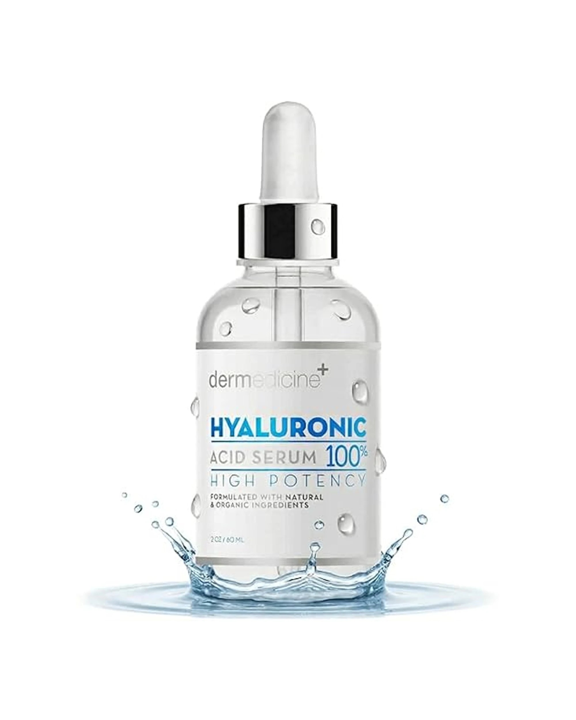 1 Dermedicine Hyaluronic Acid Serum 100% Pure High Potency Hydrating 60ml - Multi, 1 of 2