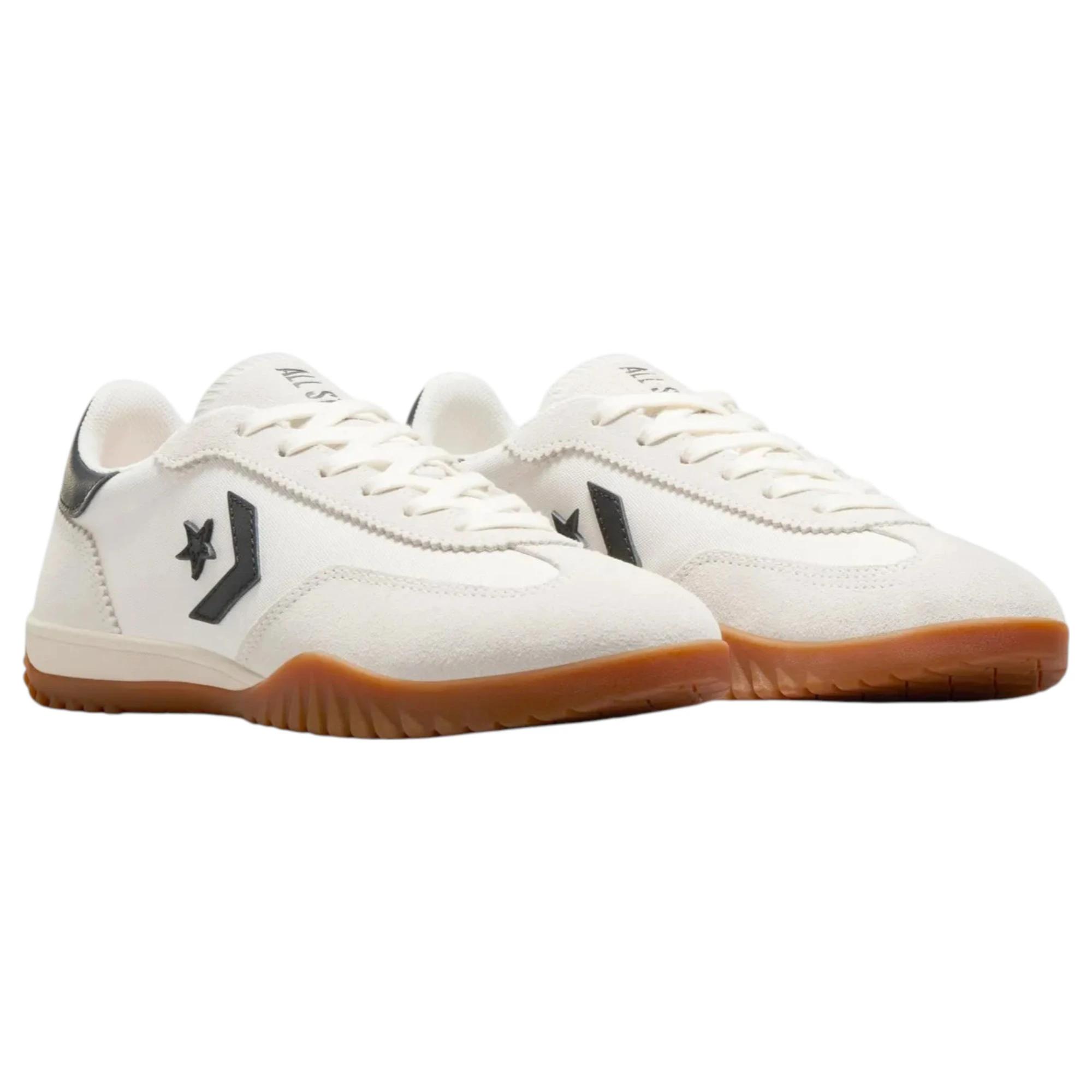 2 Converse Unisex Run Star Trainer Low Top Egret Casual Shoes EGRET/BLACK/HONEY, 2 of 8