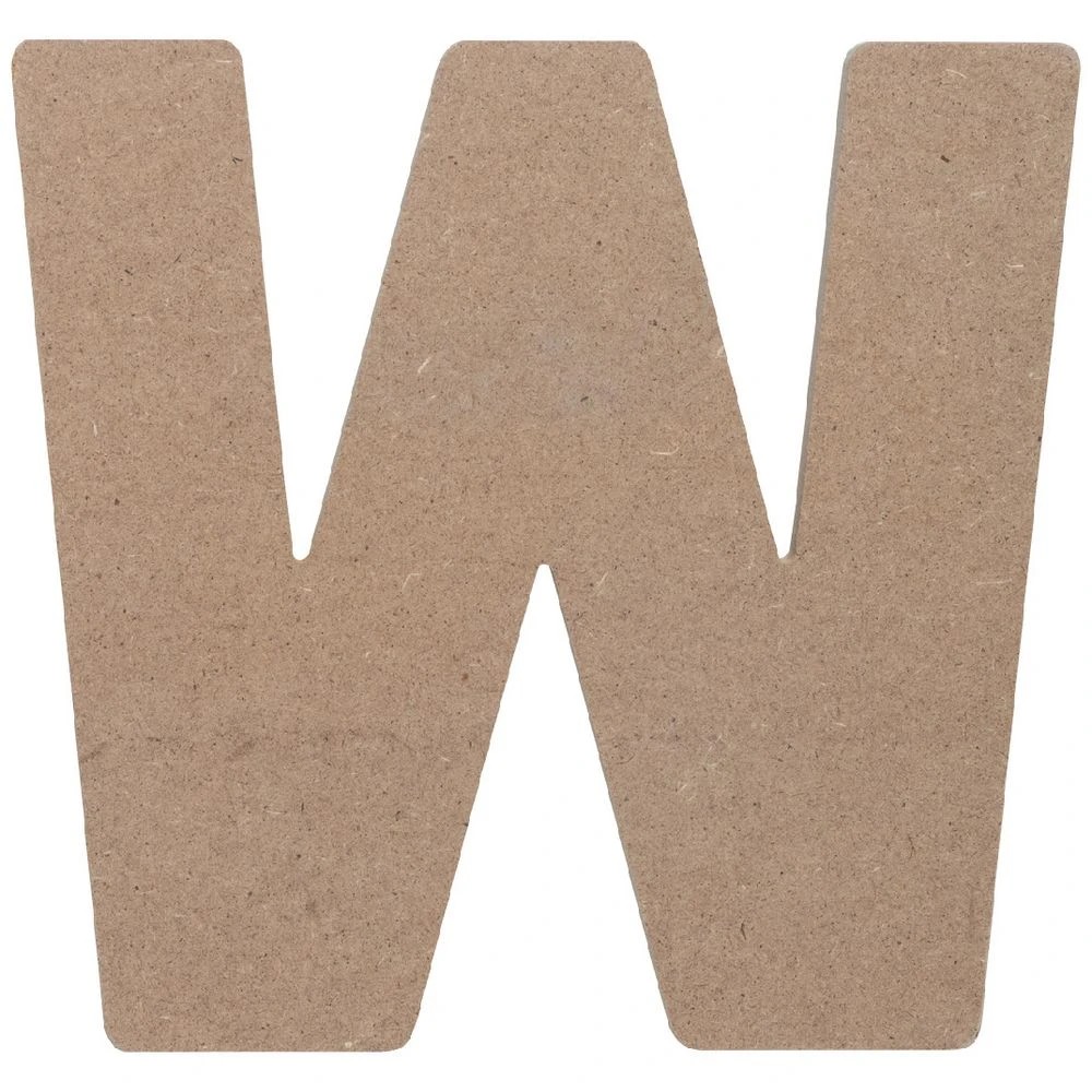 1 Born Wooden Alphabet Letter W 20cm, 1 of 3