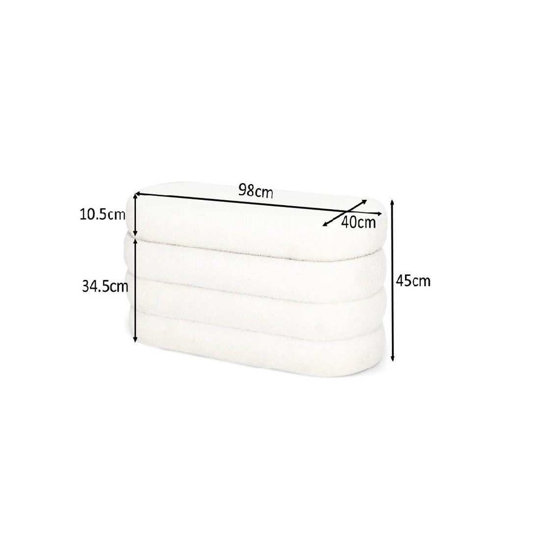 10 Boucle Storage Bench, 10 of 10