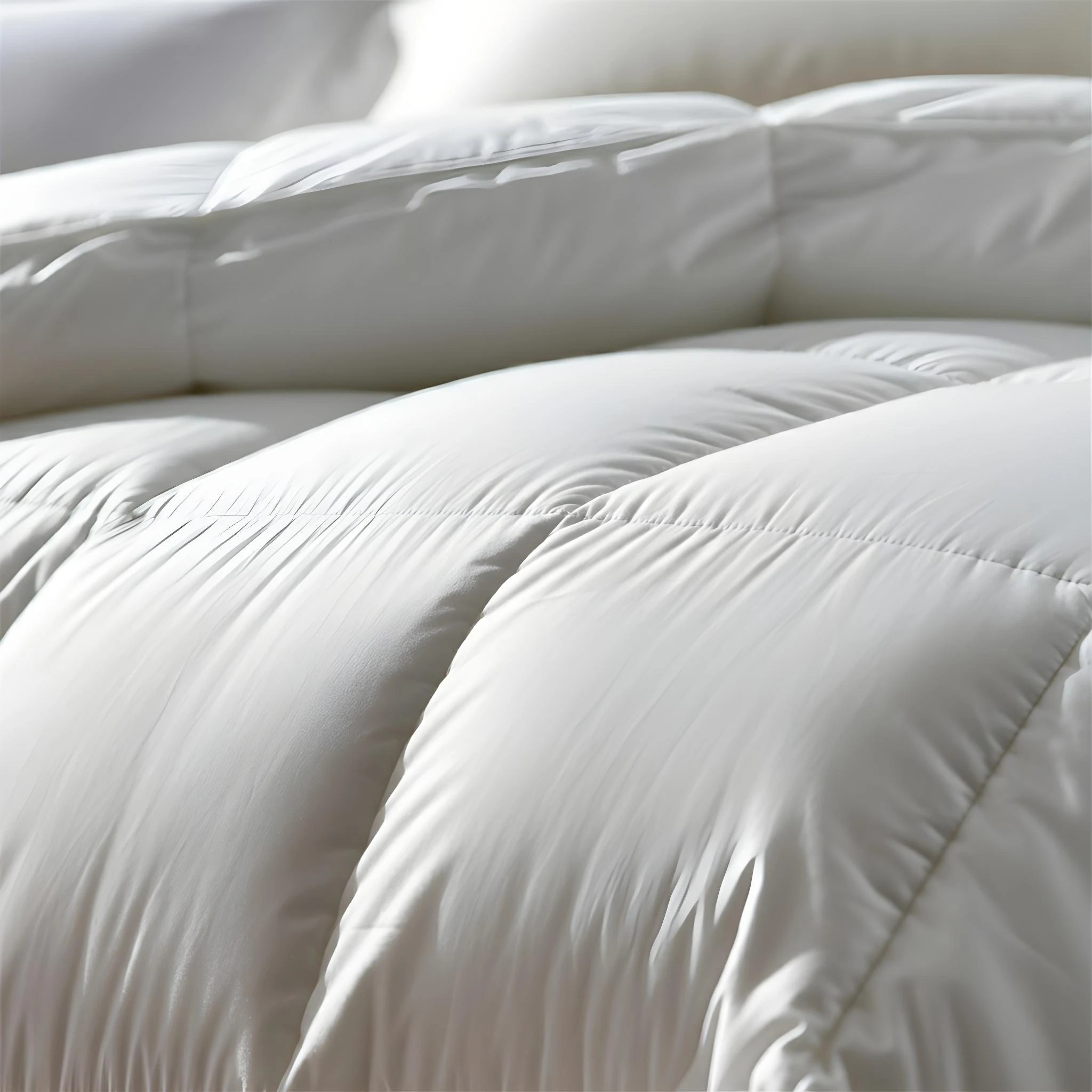 4 Royal Comfort 50% Goose Feather 50% Down 500GSM Quilt Duvet Deluxe Soft Touch - Queen Bed - White - Queen Bed - White, 4 of 5