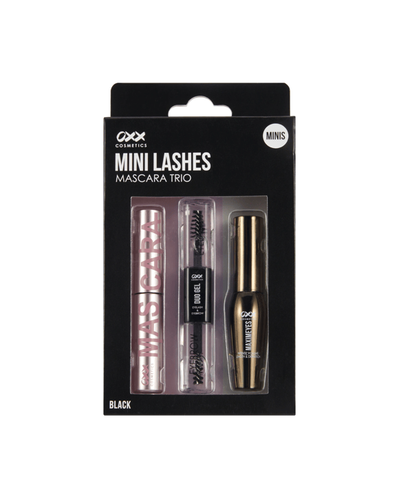 OXX Cosmetics Mini Lashes Mascara Trio - Black