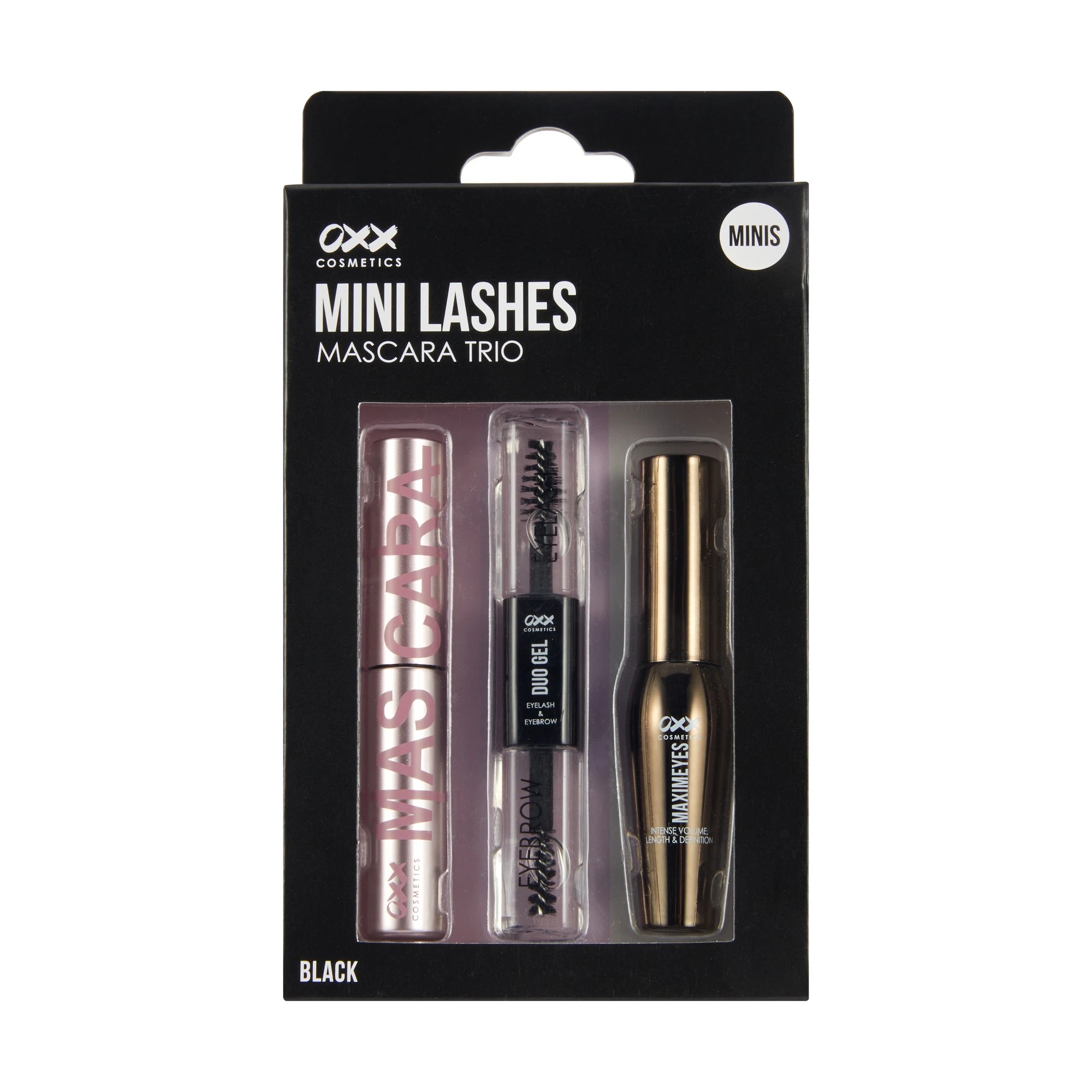 1 OXX Cosmetics Mini Lashes Mascara Trio - Black, 1 of 8