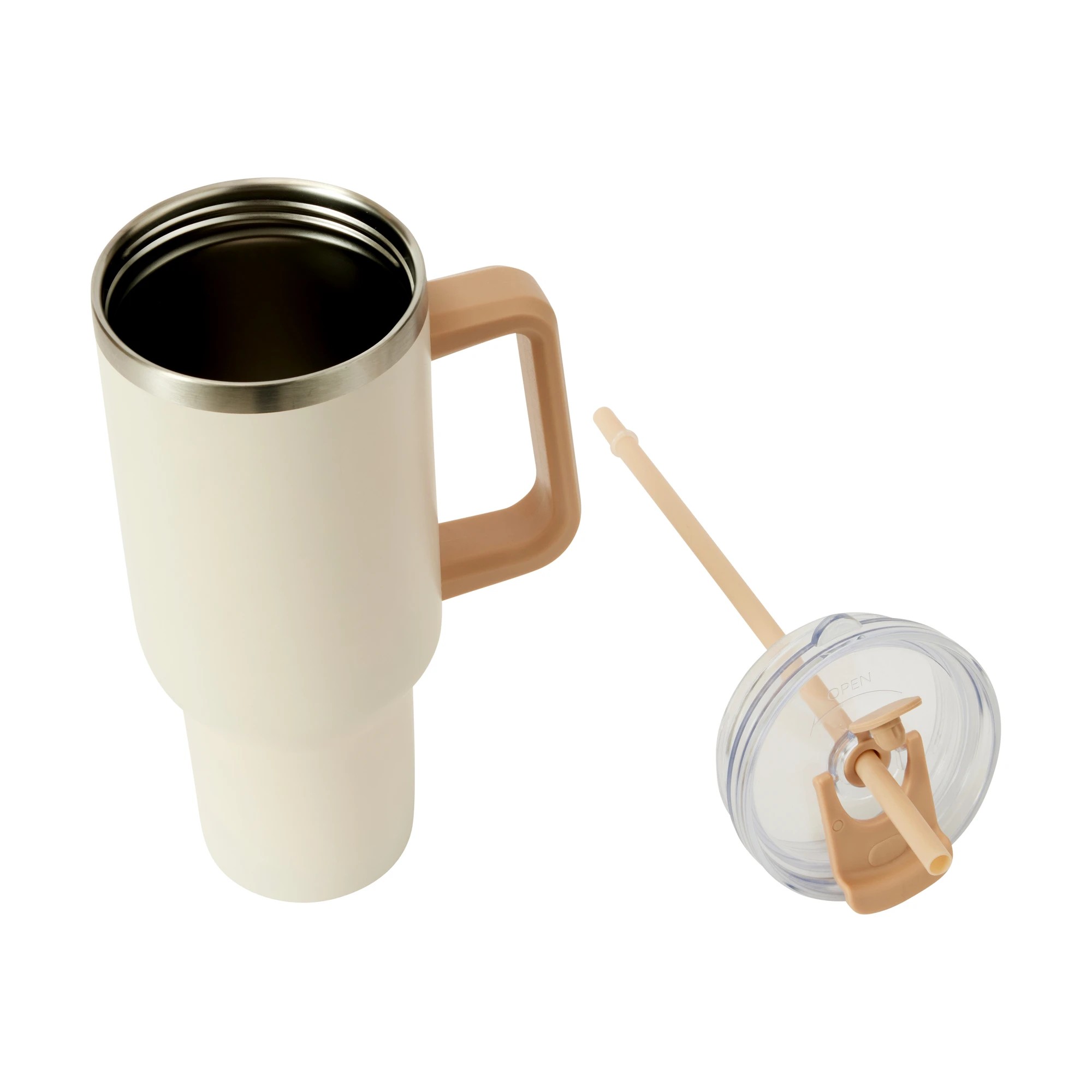3 1.18L Cream Jumbo Tumbler with Handle, 3 of 7