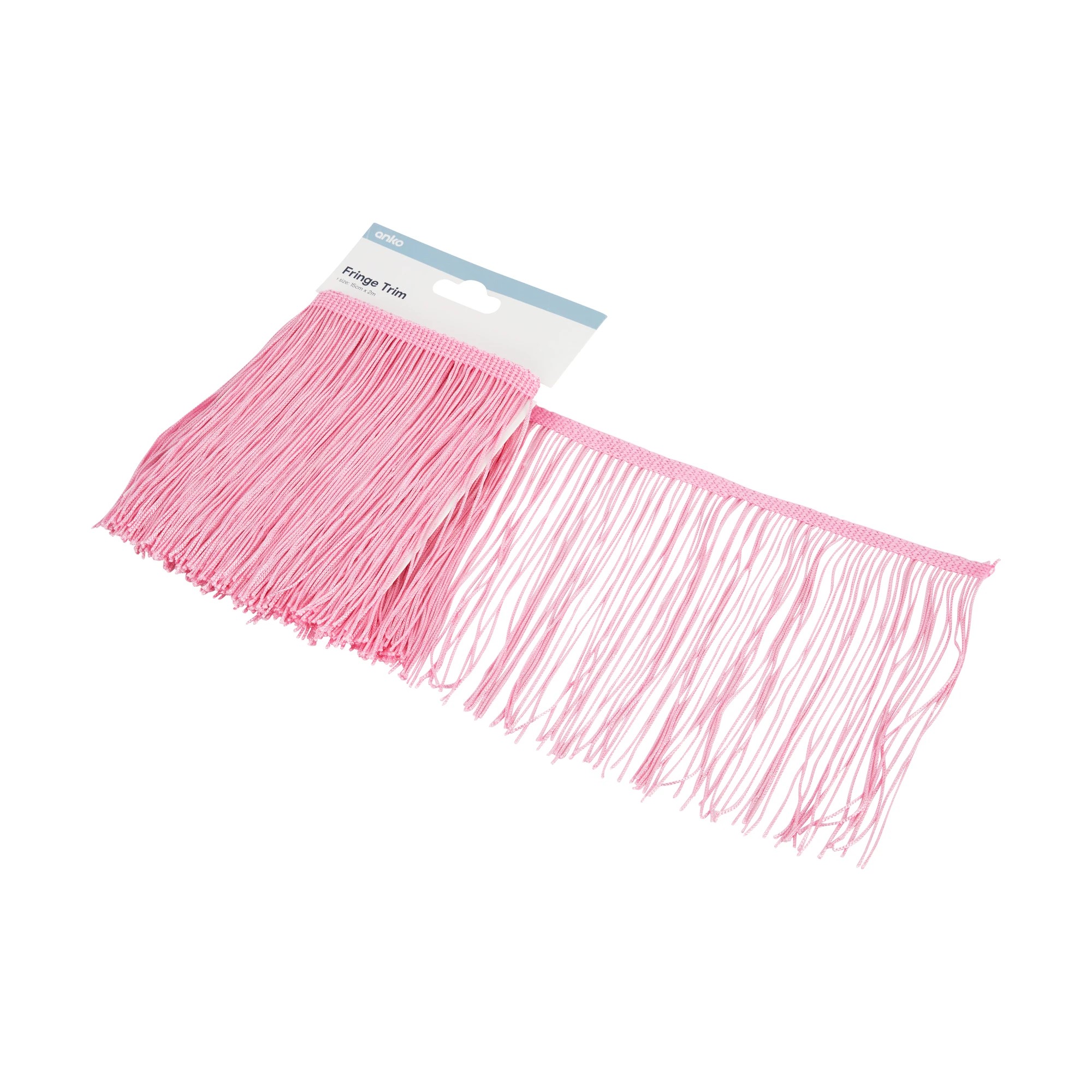 3 Fringe Trim - Pink, 3 of 3