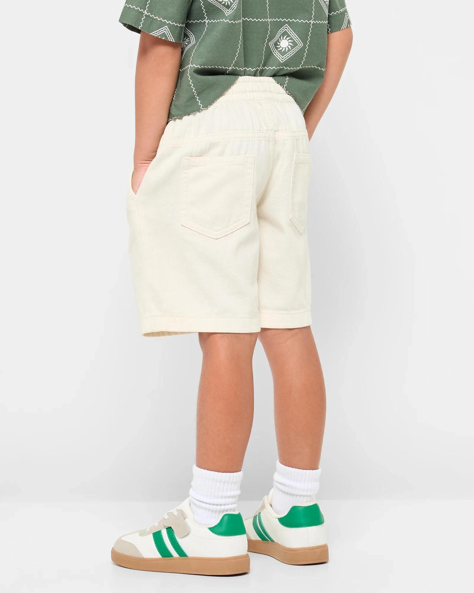 3 Target Denim Pull On Volley Shorts ECRU, 3 of 5