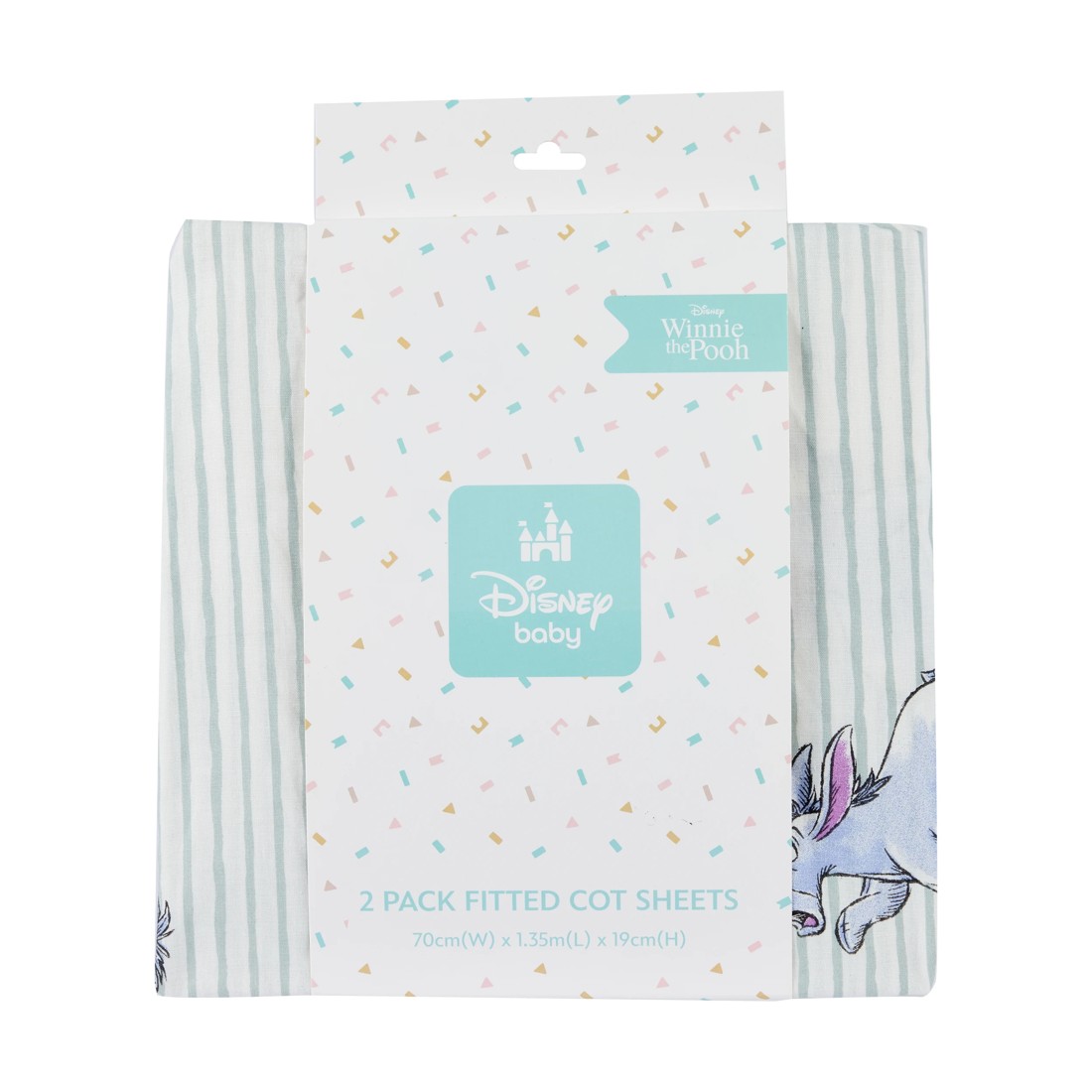 6 2 Pack Disney Baby Winnie the Pooh Fitted Cot Sheets, 6 of 6