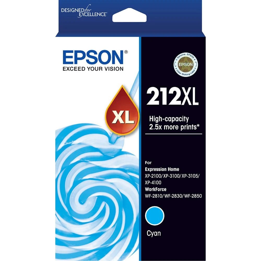 1 Epson 212XL Ink Cartridge Cyan, 1 of 1