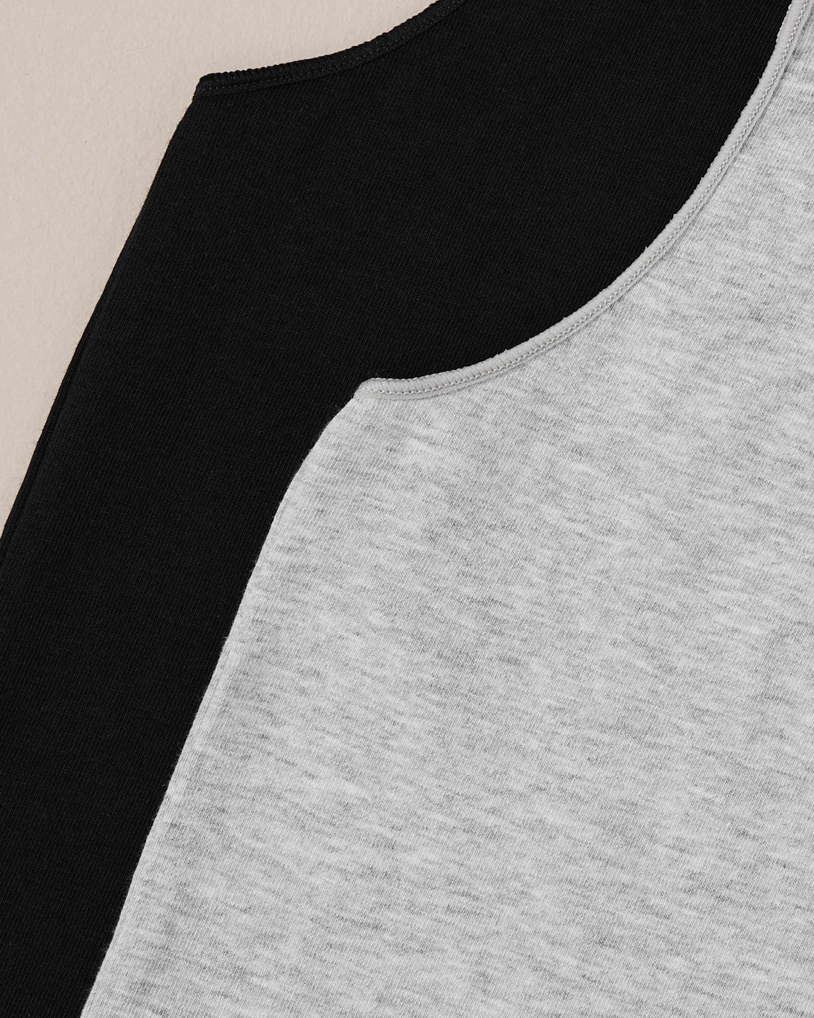 2 2 Pack Bonds Baby Wonderbodies Singletsuit GREY/BLACK, 2 of 9