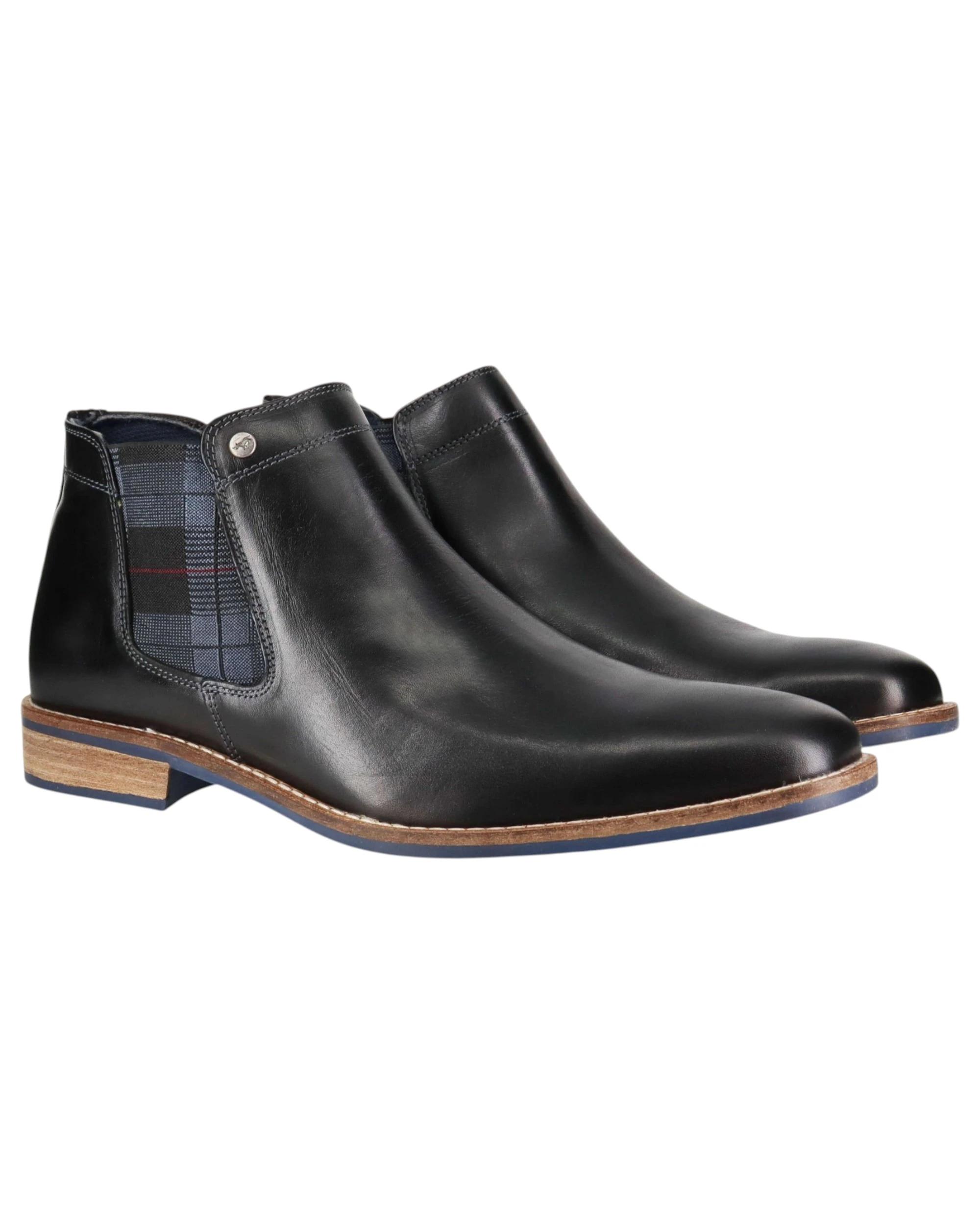 6 Wild Rhino Mens Drake Formal Dress Work Boots BLACK, 6 of 6