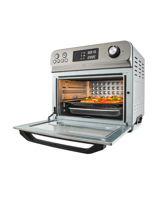 24L Air Fryer and Oven - Silver and B