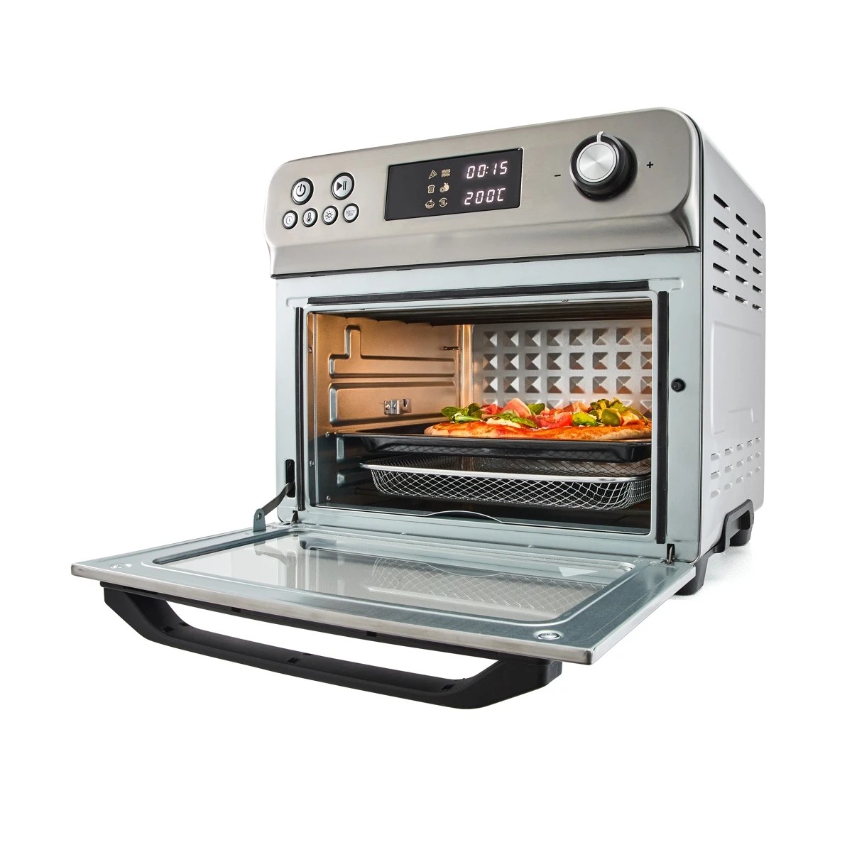 1 24L Air Fryer and Oven - Silver and Black, 1 of 8