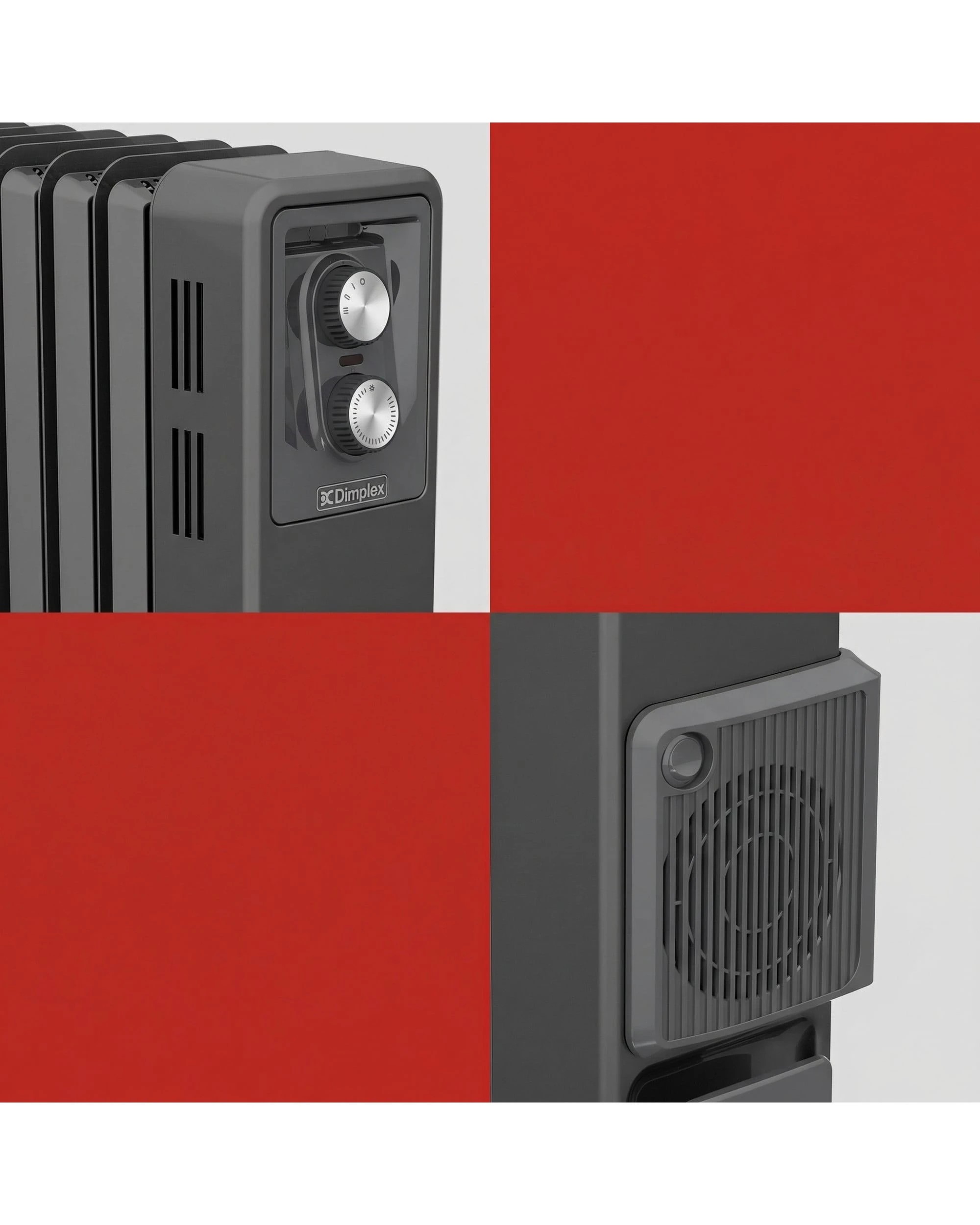 6 Dimplex 2400w Oil Free Portable Column Heater/heating W/turbo Fan/thermostat - Black, 6 of 8