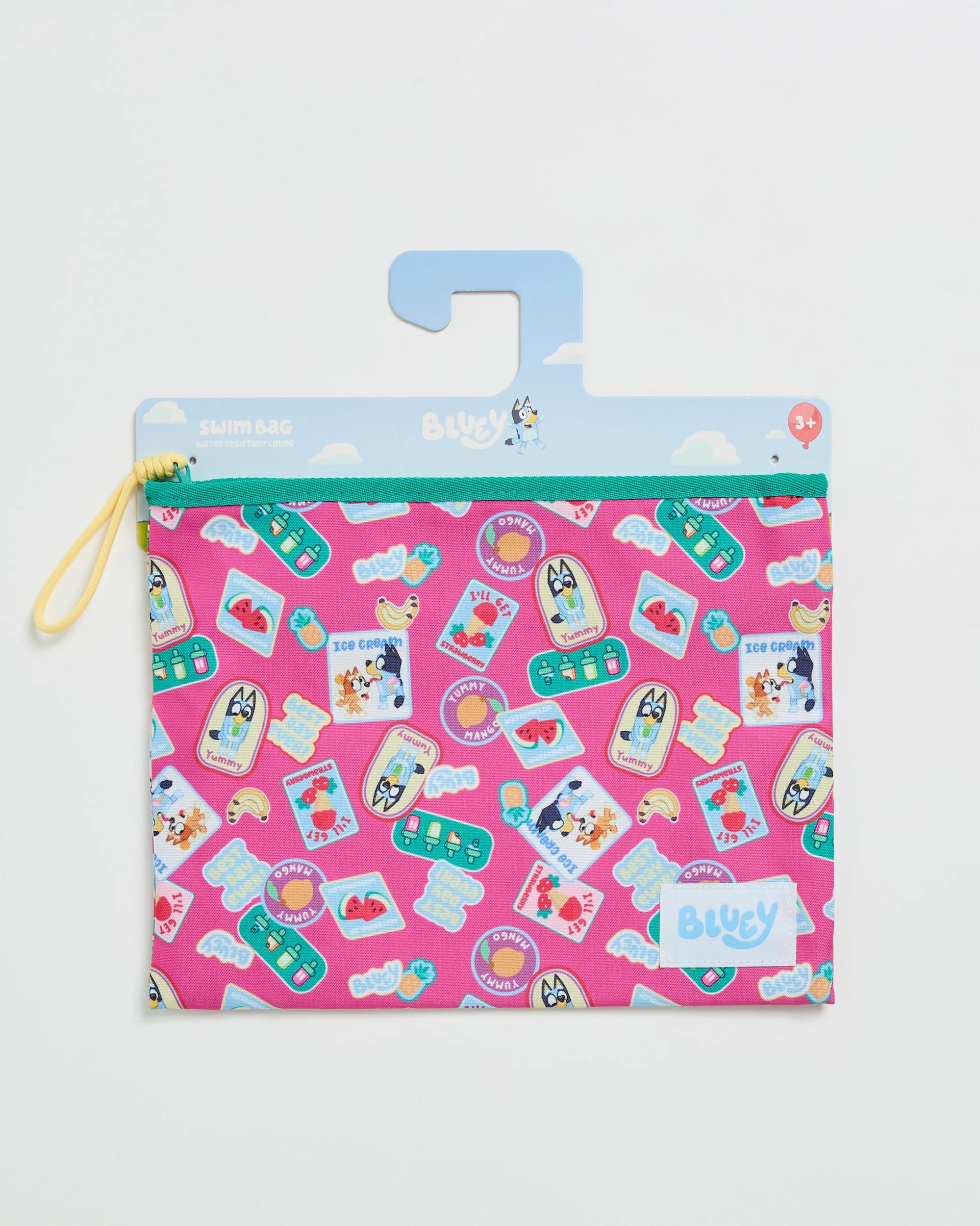 3 Licensed Bluey Summer Print Swim Bag PINK, 3 of 3