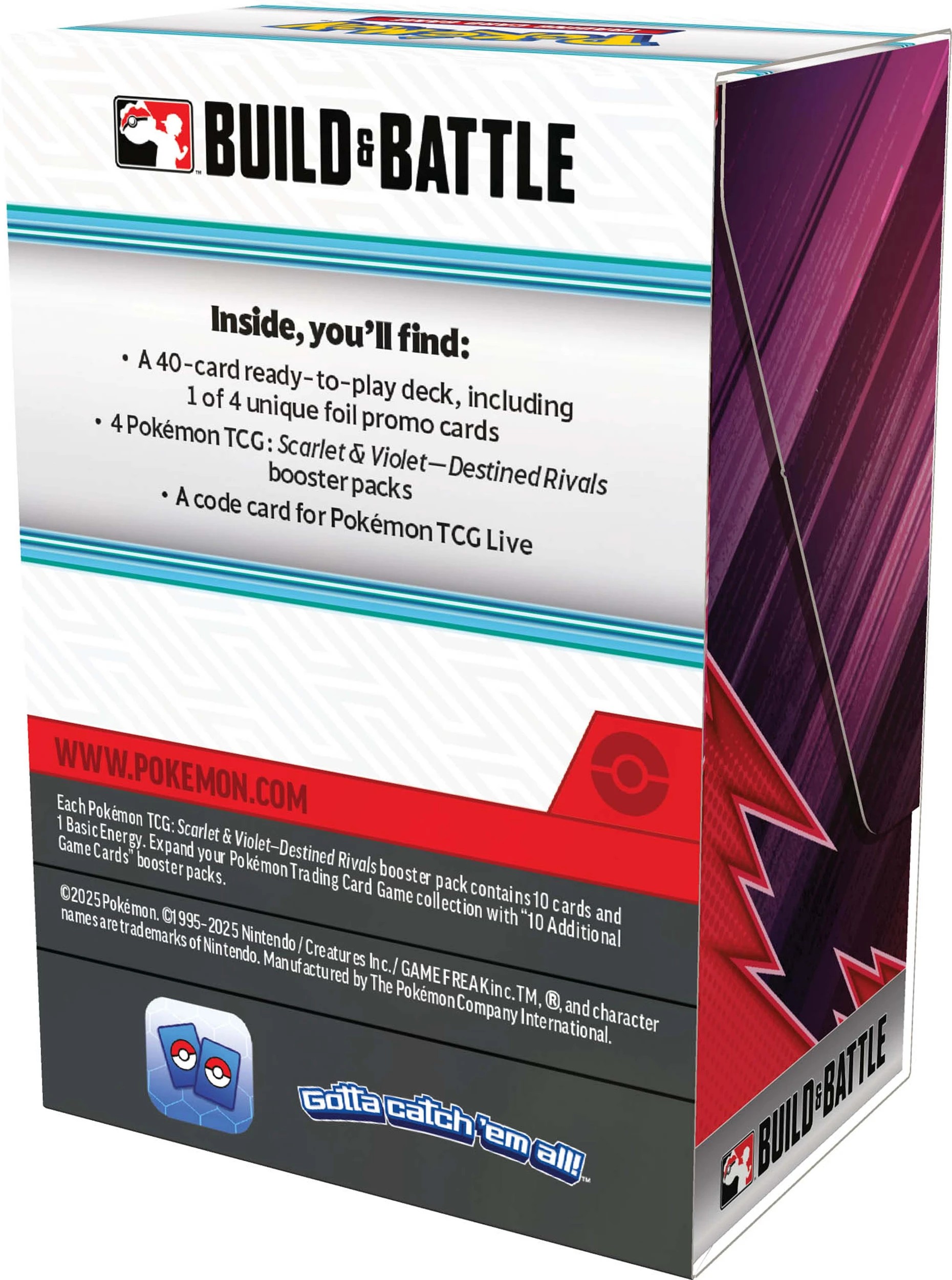 3 Pokemon Trading Card Game: Scarlet & Violet - Destined Rivals Build & Battle Box, 3 of 4