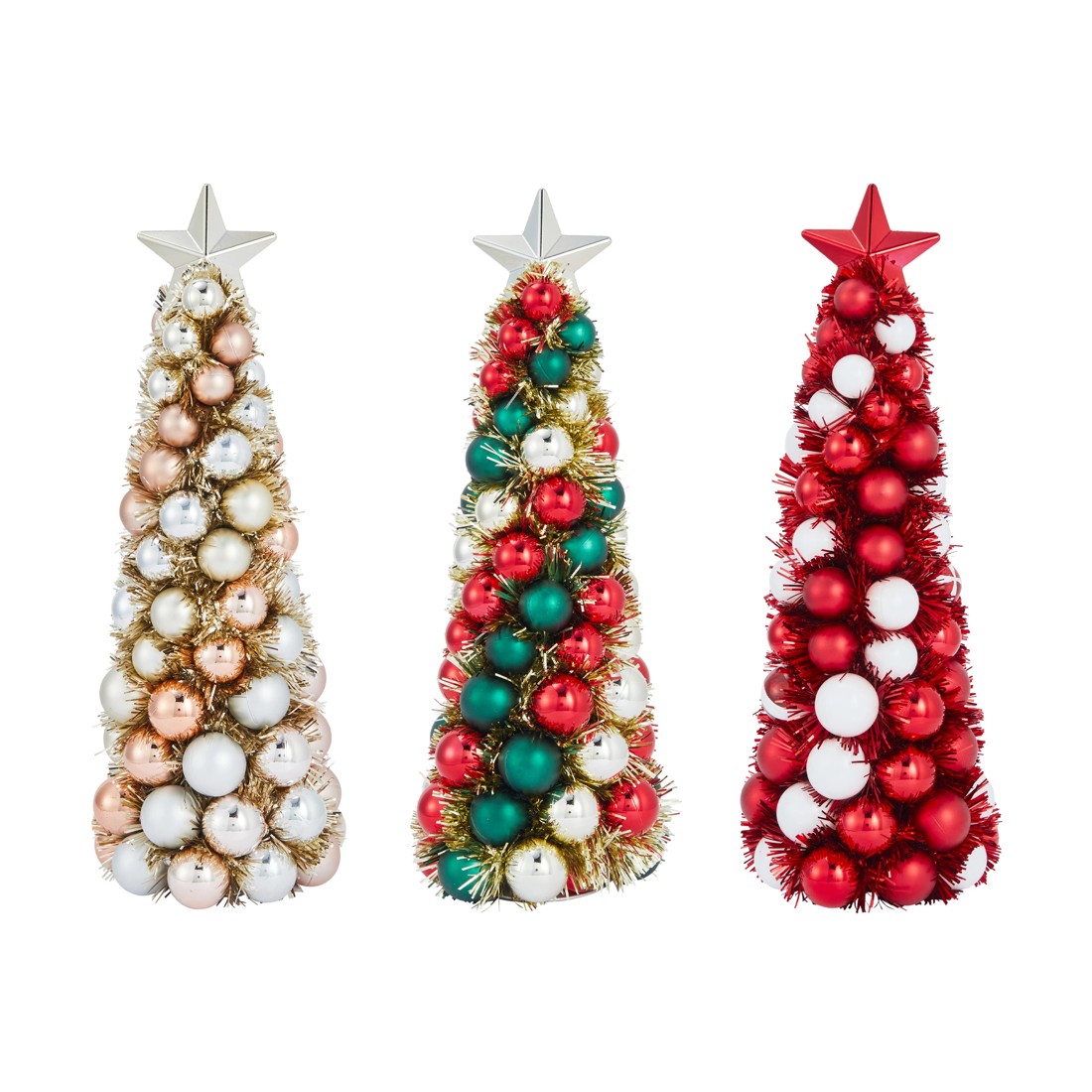 1 Bauble Tabletop Tree - Assorted, 1 of 3