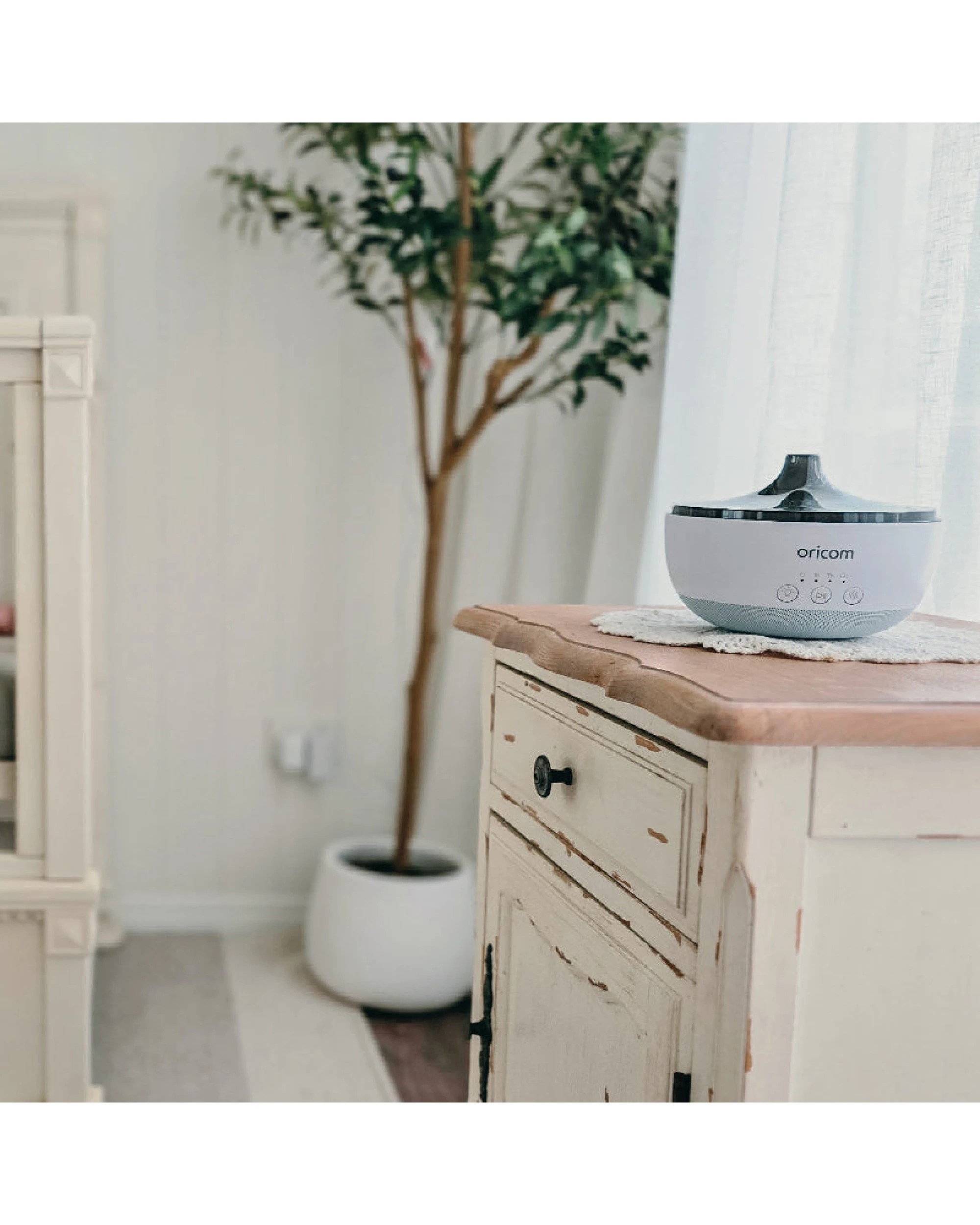 8 Oricom OBHAD200 Baby 4-IN-1 Aroma Diffuser, Humidifier, Night Light and Speaker - White, 8 of 10
