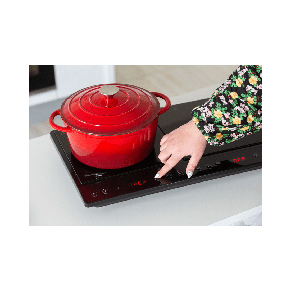 5 Healthy Choice Double Induction Cooker w/ 2 Plates, 240C, 1000- 1400W, 5 of 8