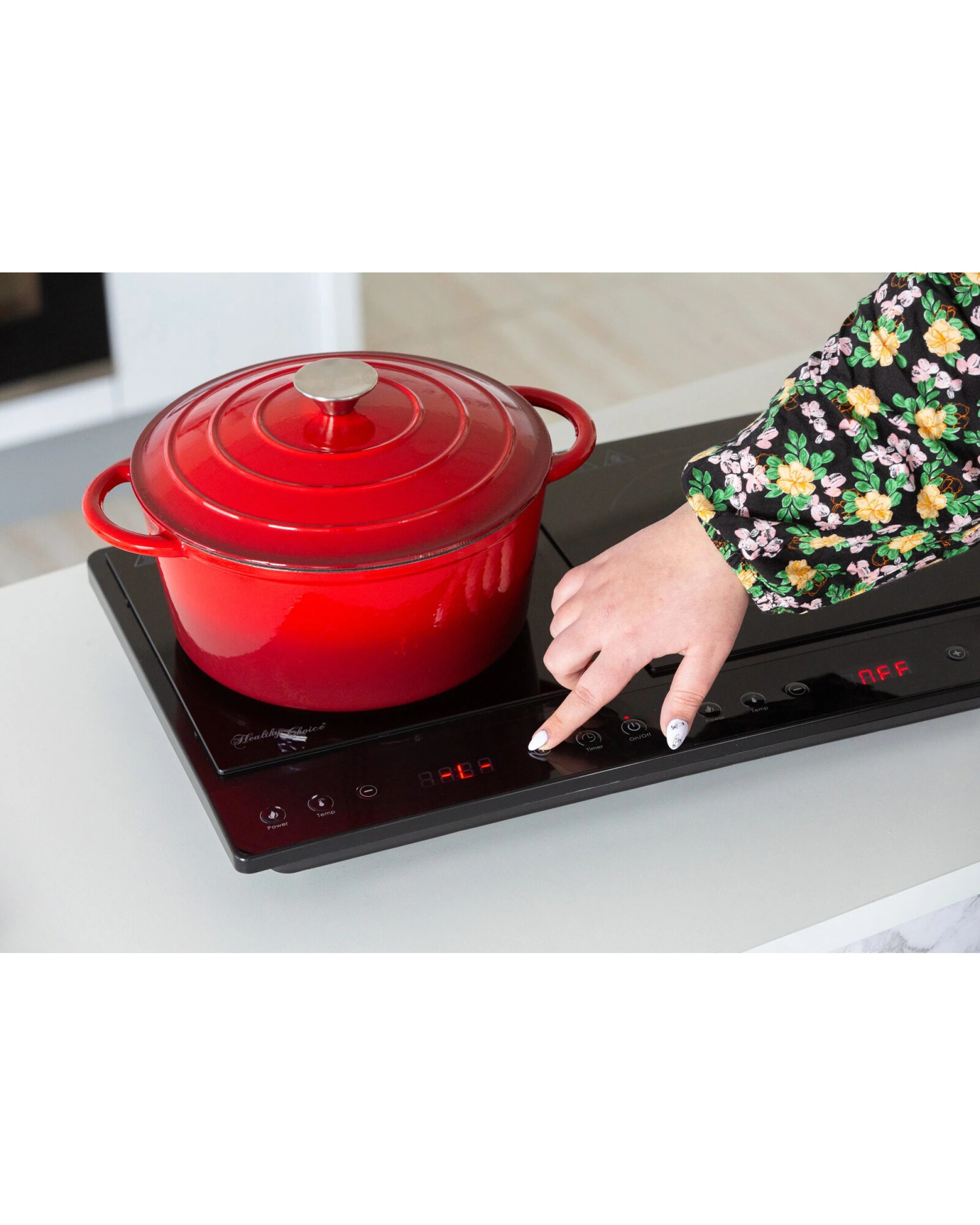 5 Healthy Choice Double Induction Cooker w/ 2 Plates, 240C, 1000- 1400W, 5 of 8