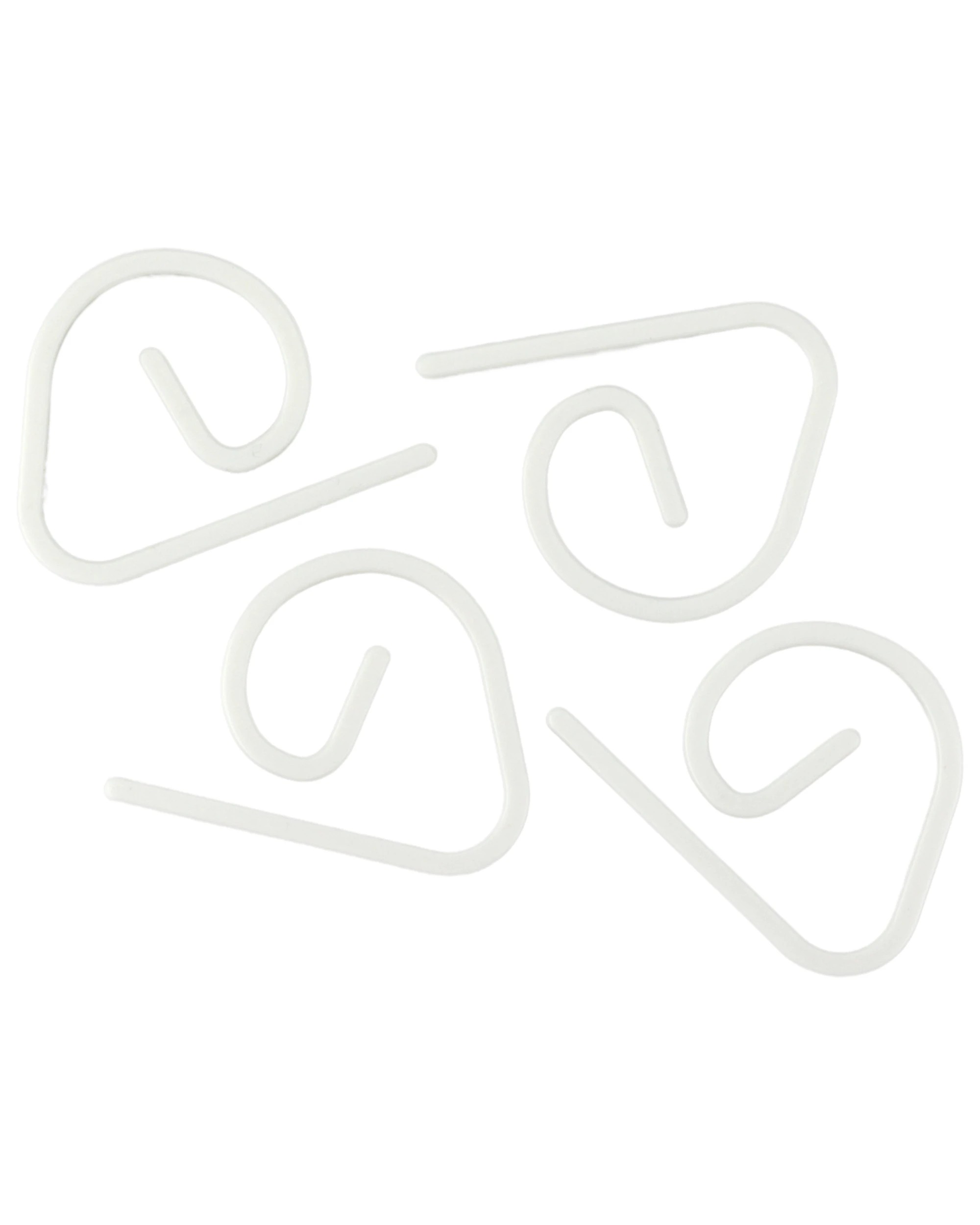 1 Unique White Plastic Tablecloth Clips Pack of 4, 1 of 3