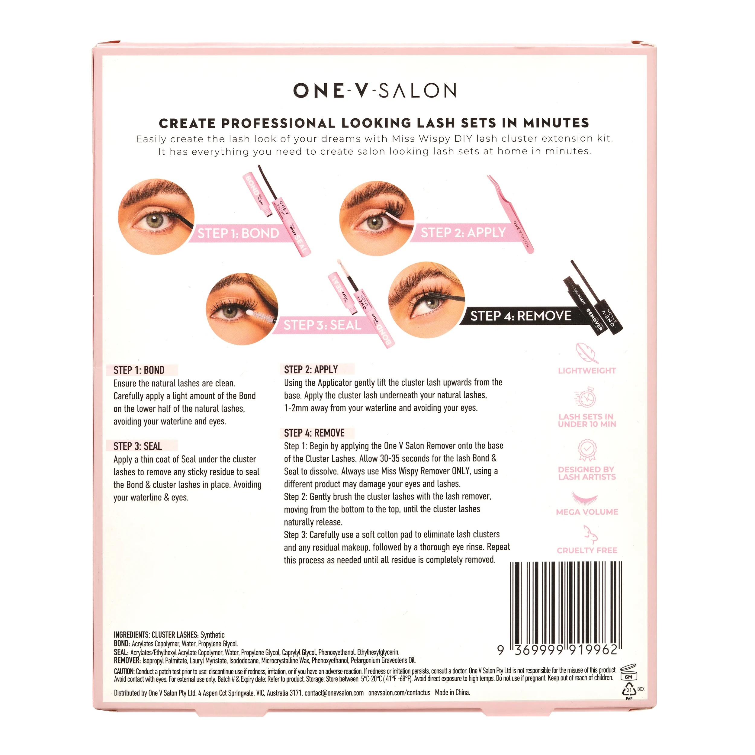 2 One-V Salon Miss Wispy DIY Lash Extension Kit, 2 of 5