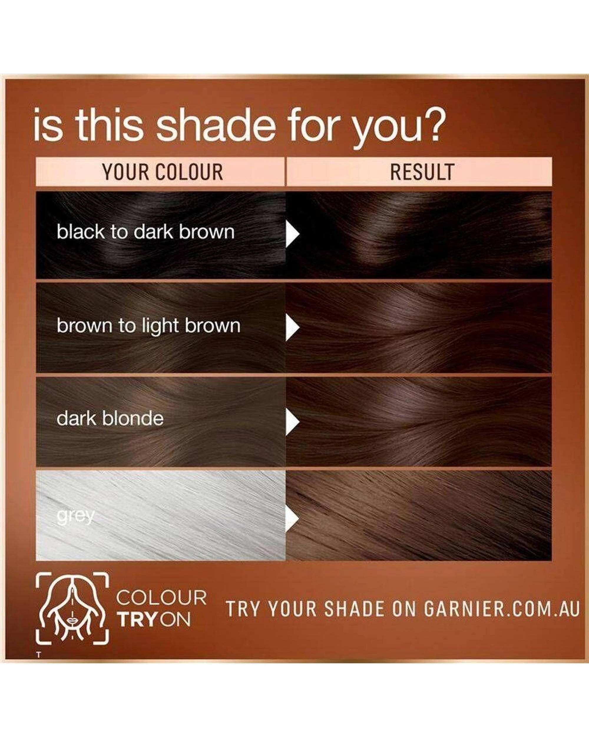 4 3 x Garnier Permanent Hair Colour - 4.0 Cacao Brown - Brown, 4 of 10