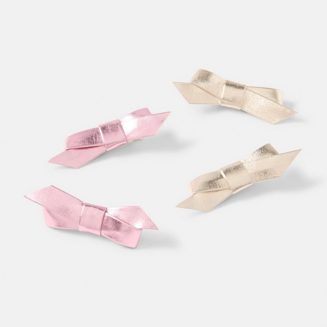 2 4 Pack Metallic Hair Clips, 2 of 5