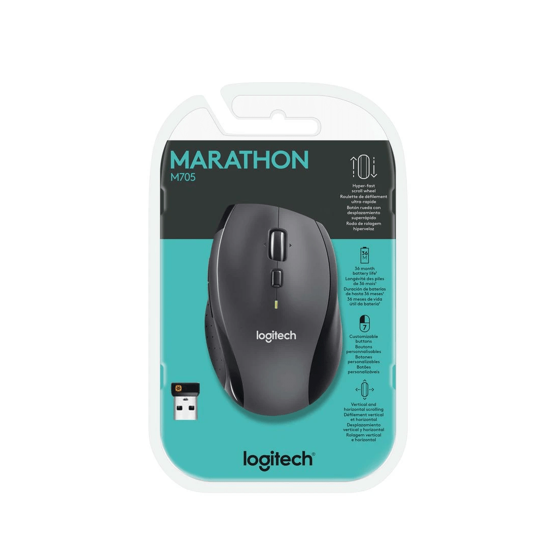 9 Logitech M705 Marathon Wireless Mouse, 9 of 9