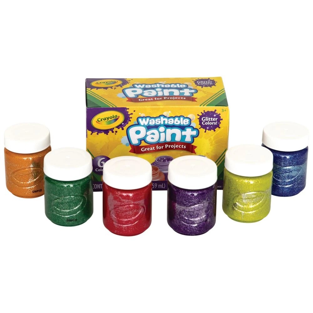 2 Crayola Washable Glitter Paints 6 Pack, 2 of 3