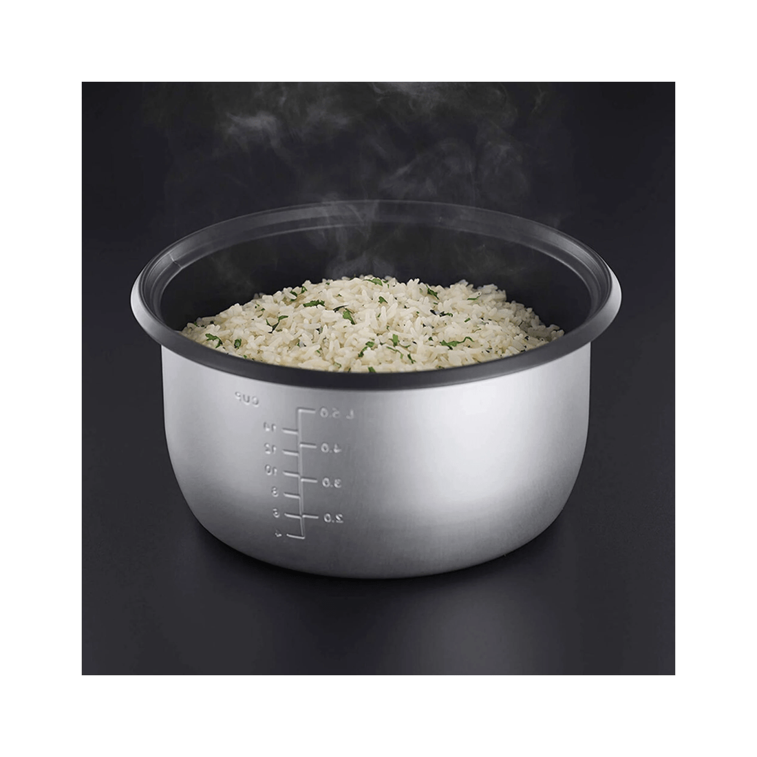 3 Russell Hobbs Rhrc20blk Turbo Electric Rice Cooker/steamer 1000 W Non-stick 3l
 - Black, 3 of 7