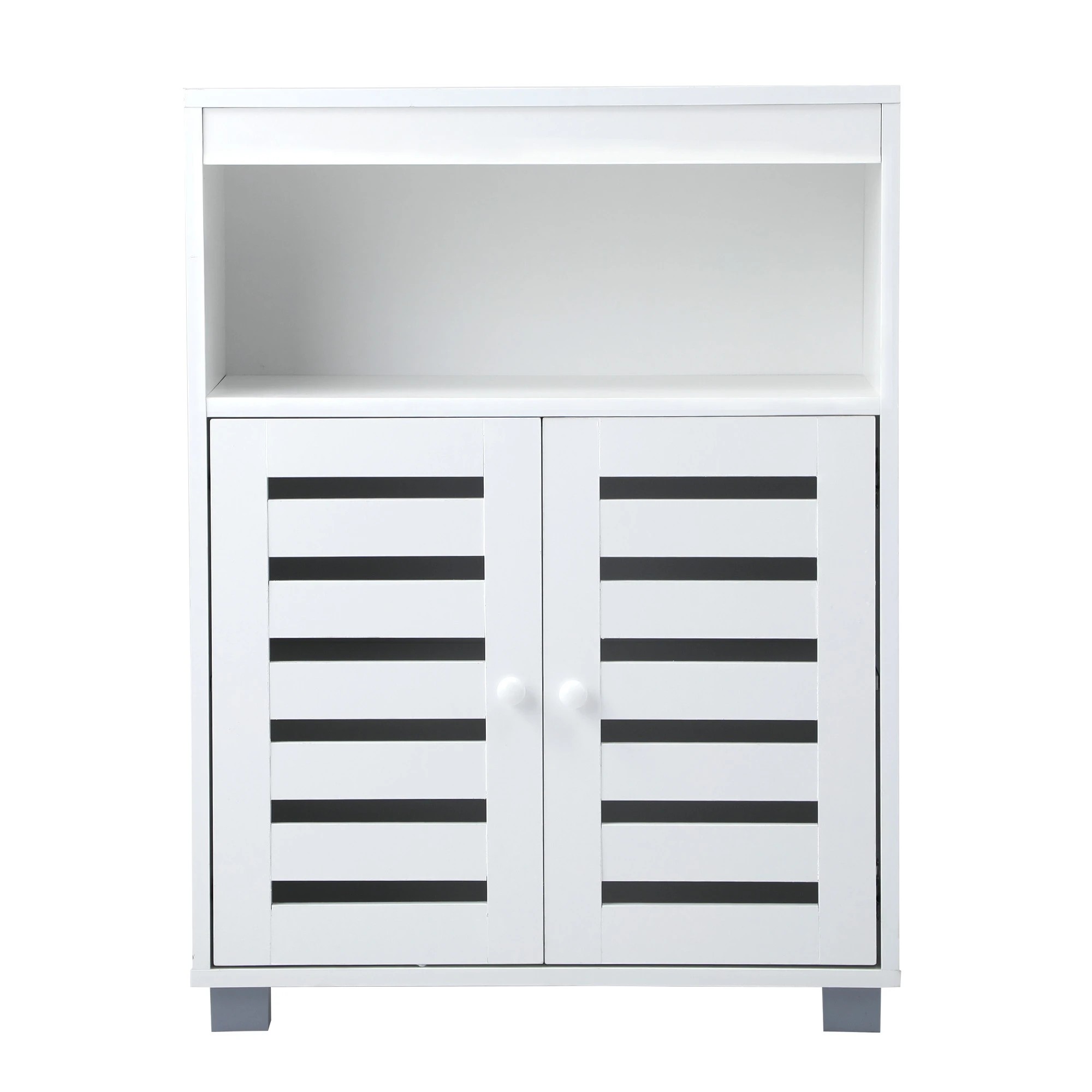 6 Oikiture 2x Buffet Sideboard Storage Cabinet - White, 6 of 9