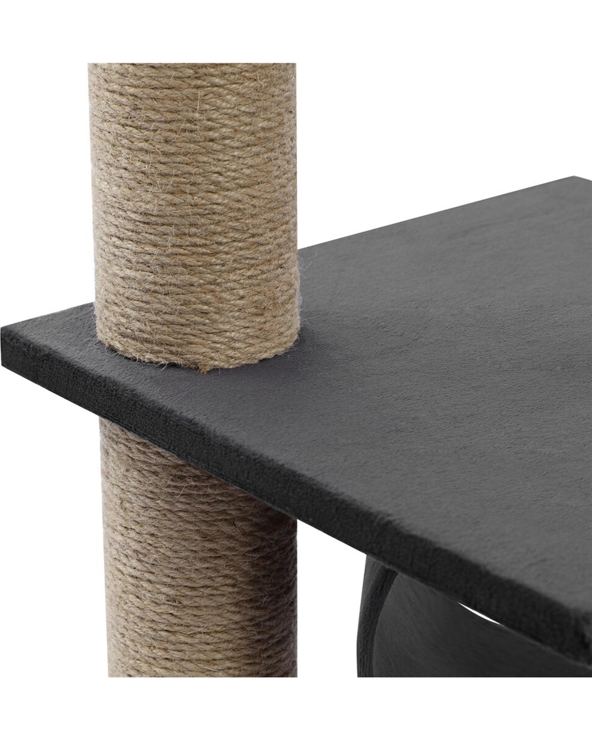 4 Paws And Claws Catsby Elsternwick Cat Tree Scratcher 30x30x65cm - Charcoal, 4 of 7