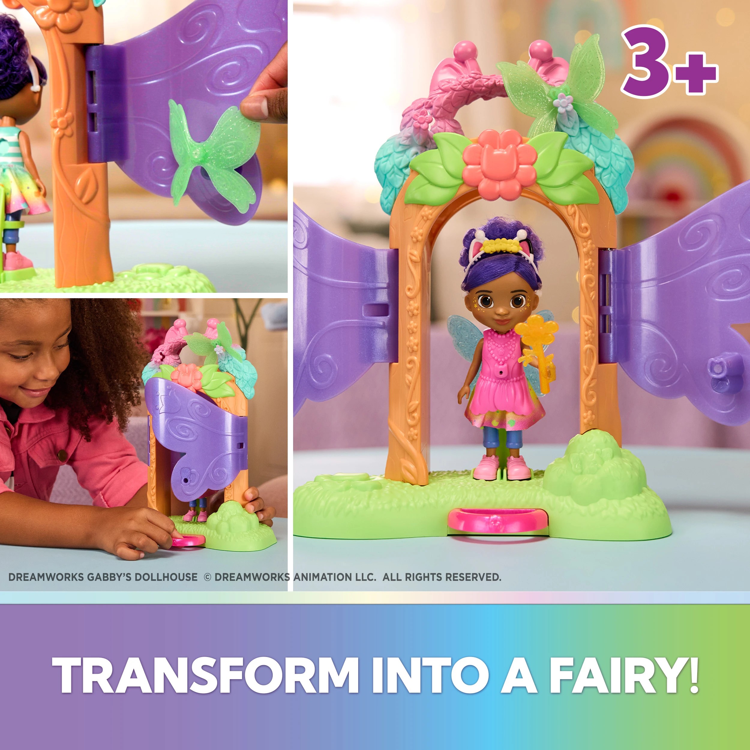 3 Gabby's Dollhouse Fairylandia Fairy Magic Reveal Playset, 3 of 6