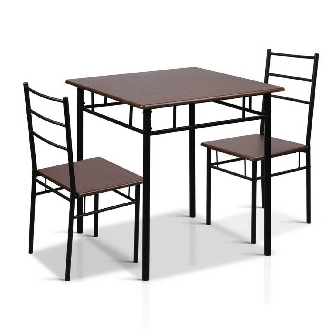 1 Artiss Dining Table And Chairs Set fo 3
 - brown, 1 of 3