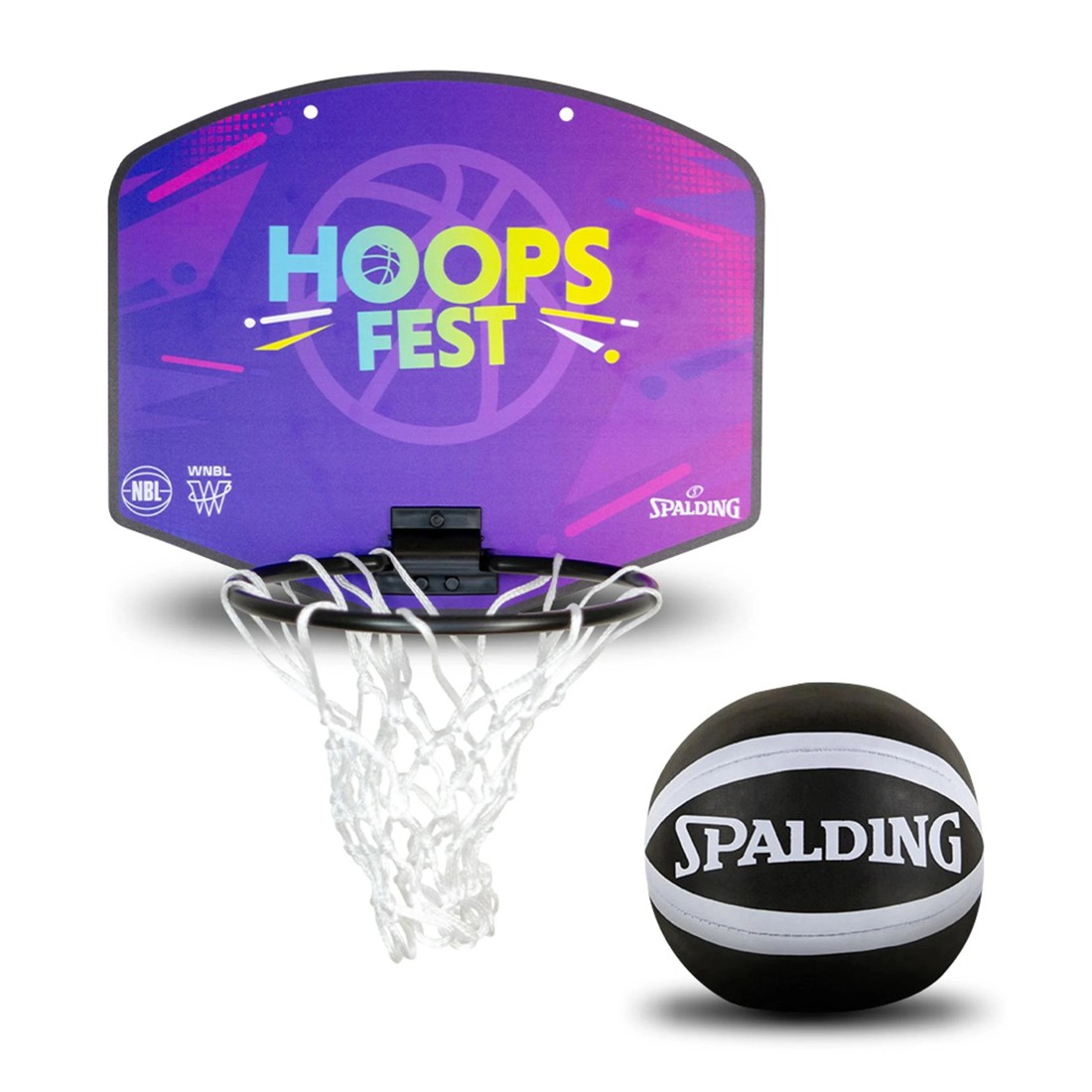1 Spalding NBL Hoopsfest Mini Backboard - Purple, 1 of 1