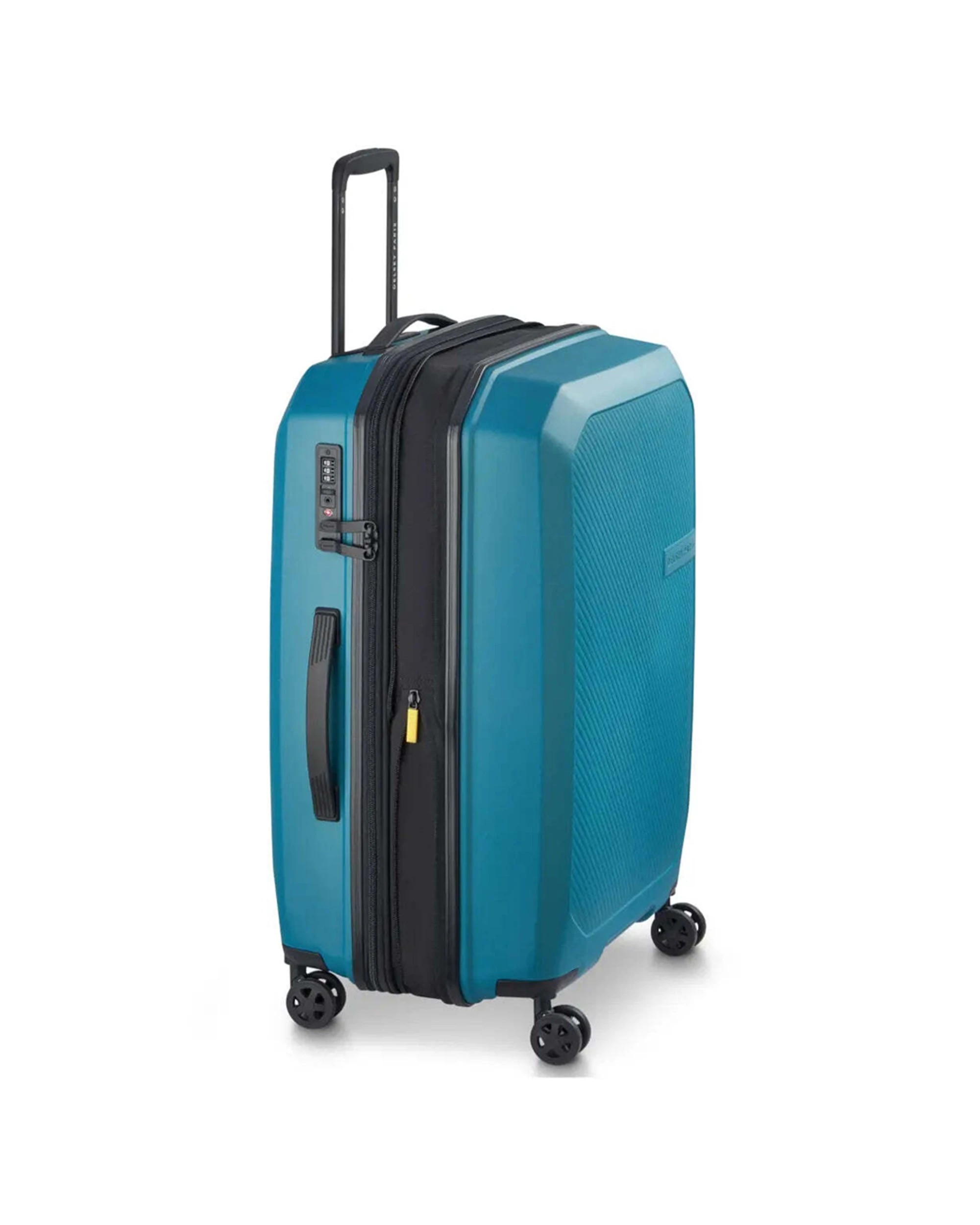 4 Delsey Anvers 65.5 cm 4 Wheel Expandable Suitcase TSA Lock Matte Finish Teal - Blue, 4 of 8