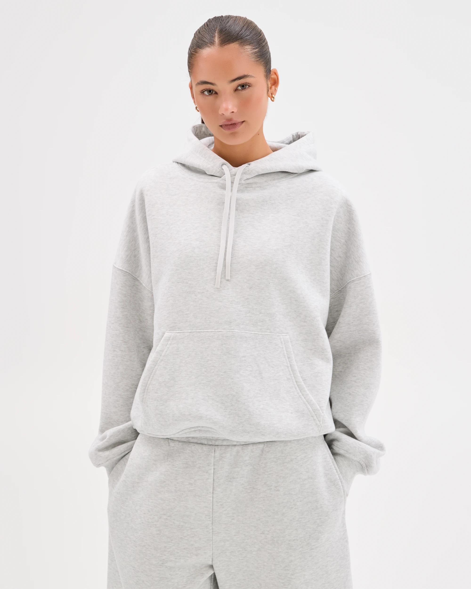 5 Lily Loves Australian Cotton Blend Hoodie SILVER MARLE, 5 of 7