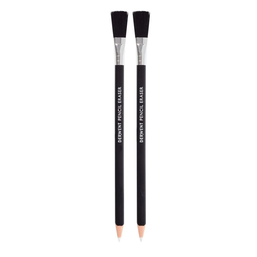 2 Derwent Eraser Pencil and Brush Set 2 Pack, 2 of 8