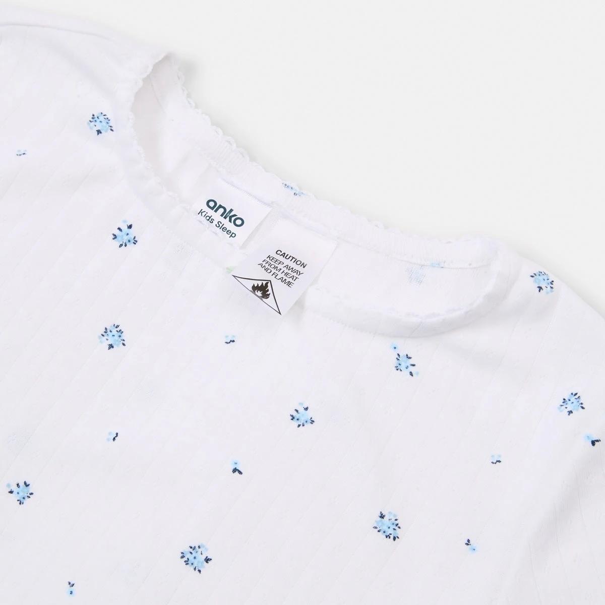 9 Pointelle Pyjama Set WHITE FLORAL, 9 of 10
