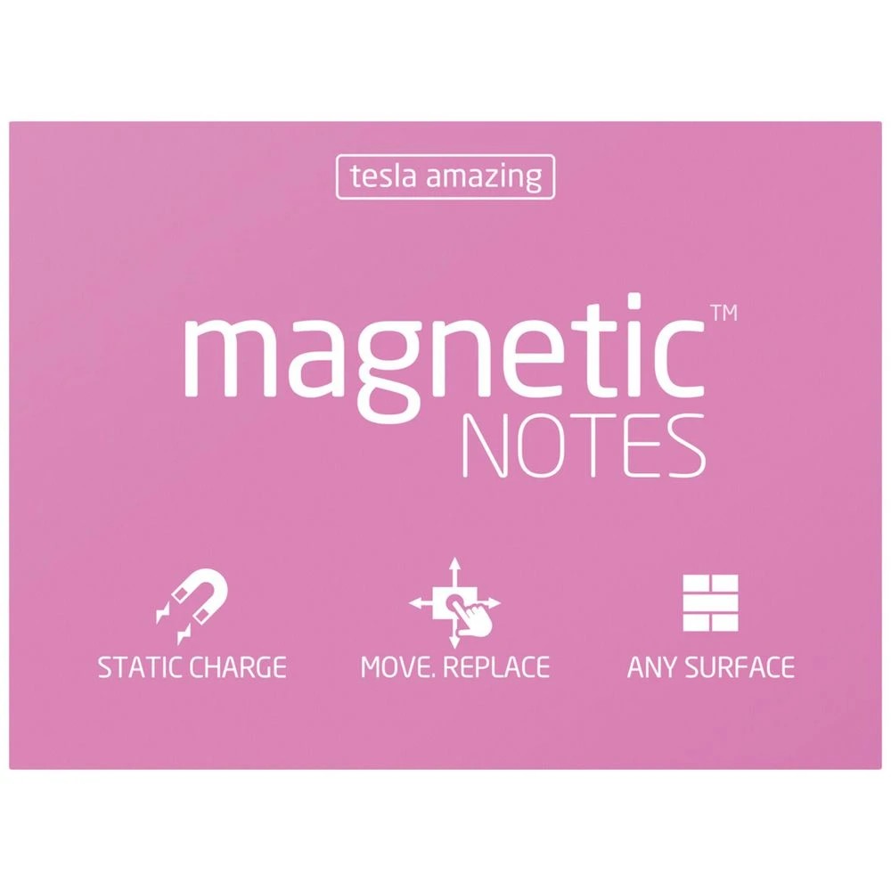 1 Tesla Amazing Magnetic Notes 100 x 70mm Pink, 1 of 1