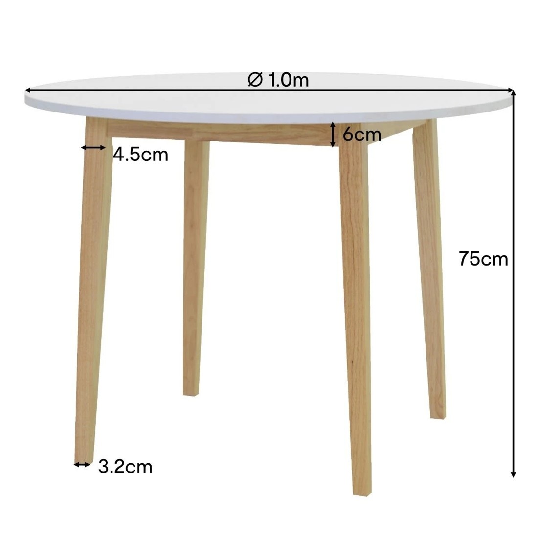 6 Stewart Round Dining Table, 6 of 6