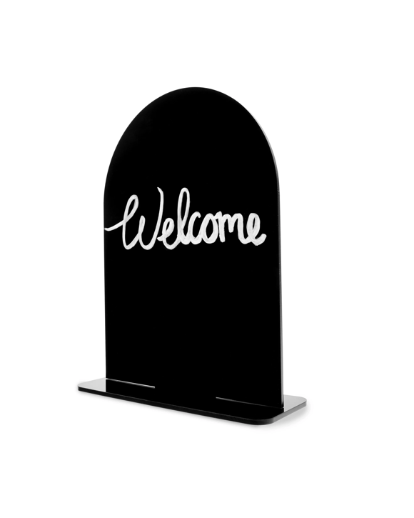 4 Piece Black Arch Acrylic Tabletop Sign